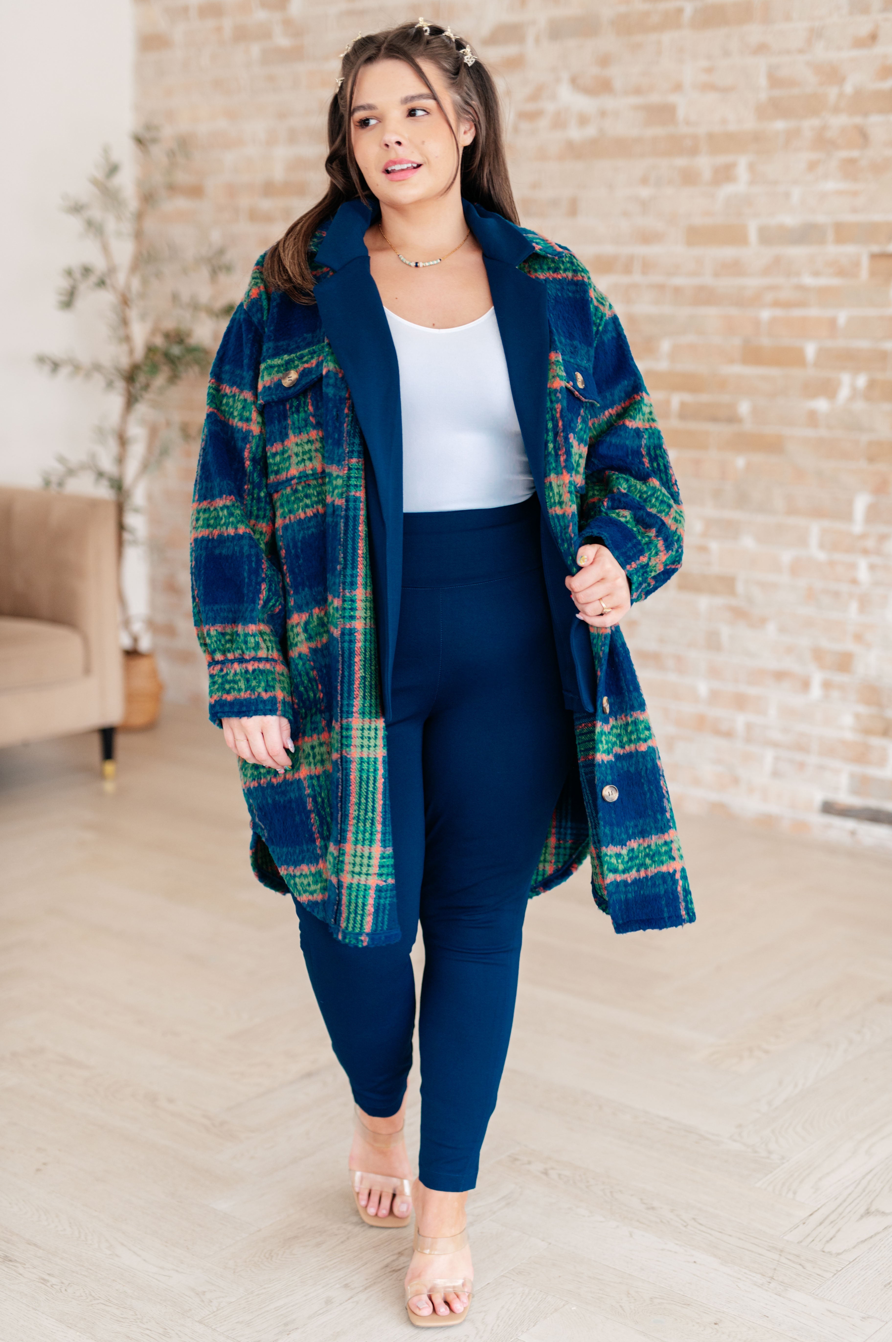 No Tears Plaid Coat for Women - Soft & Comfortable Winter Jacket - Perfect for Outdoor Activities & Casual Wear