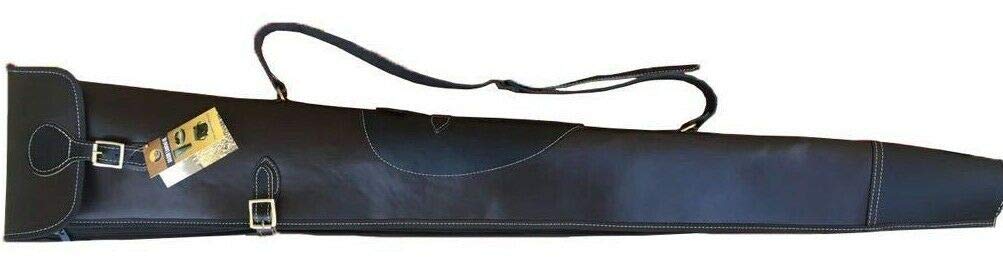 Premium Buffalo Genuine Leather Hunting Shotgun Case - Durable & Waterproof Gun Storage for Shotguns - Ideal for Hunting, Shooting Range & Outdoor Adventures