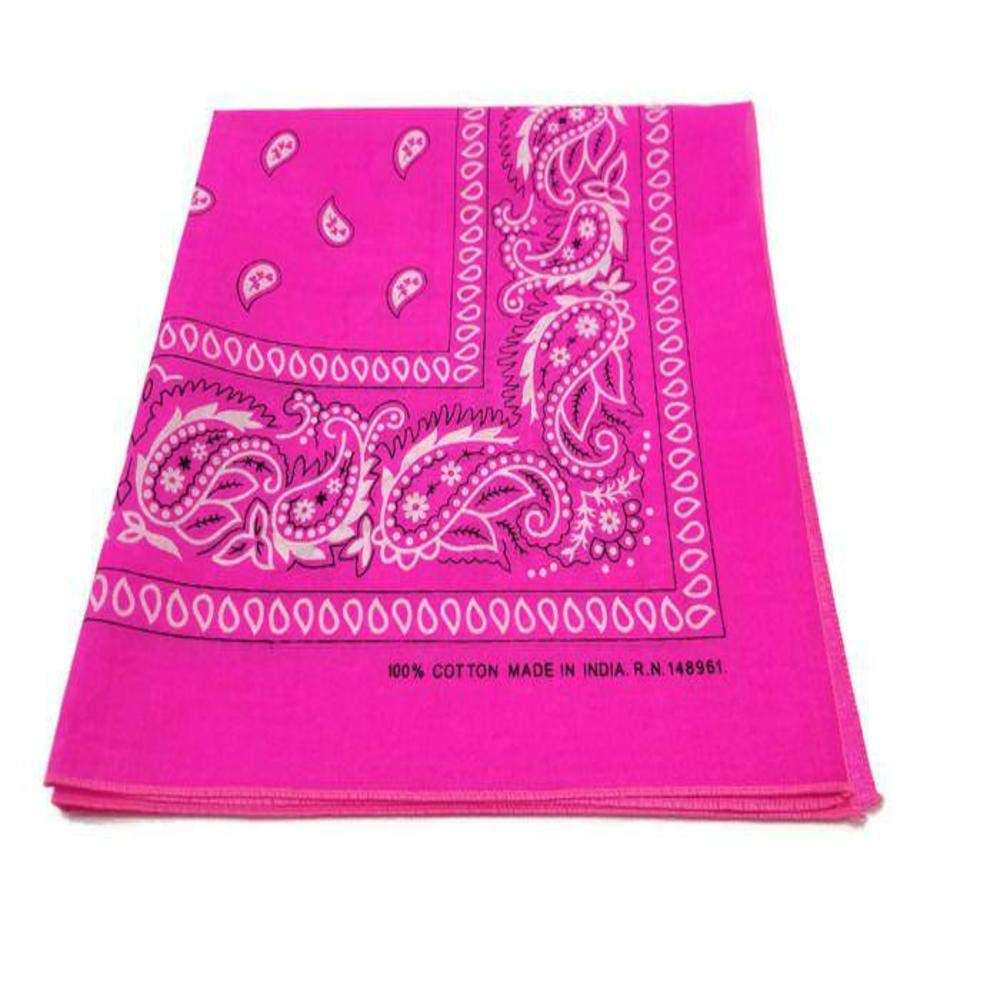 50 Pack Western Style Bandanas for Men & Women - Bulk Cowboy Bandanas for Rodeo, Horse Riding, Outdoor Adventures & Country Themed Parties