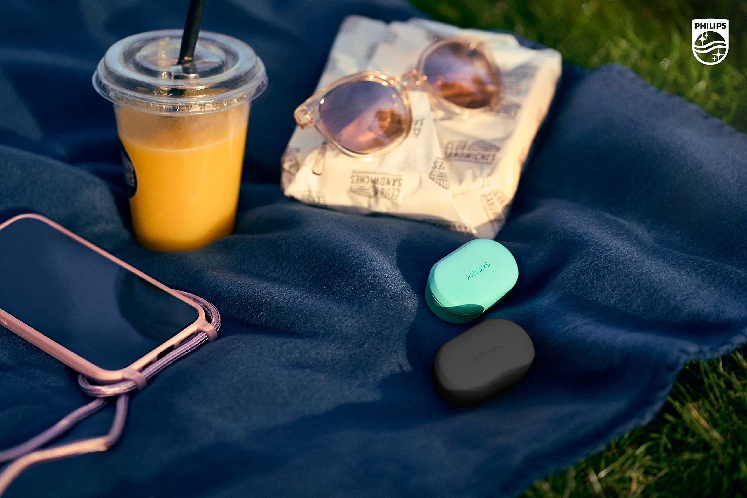 PHILIPS T1207 True Wireless Earbuds - 18H Playtime, IPX4 Waterproof, Bluetooth 5.0, Noise Cancelling Headphones for Running, Gym, Workout & Travel (Teal)