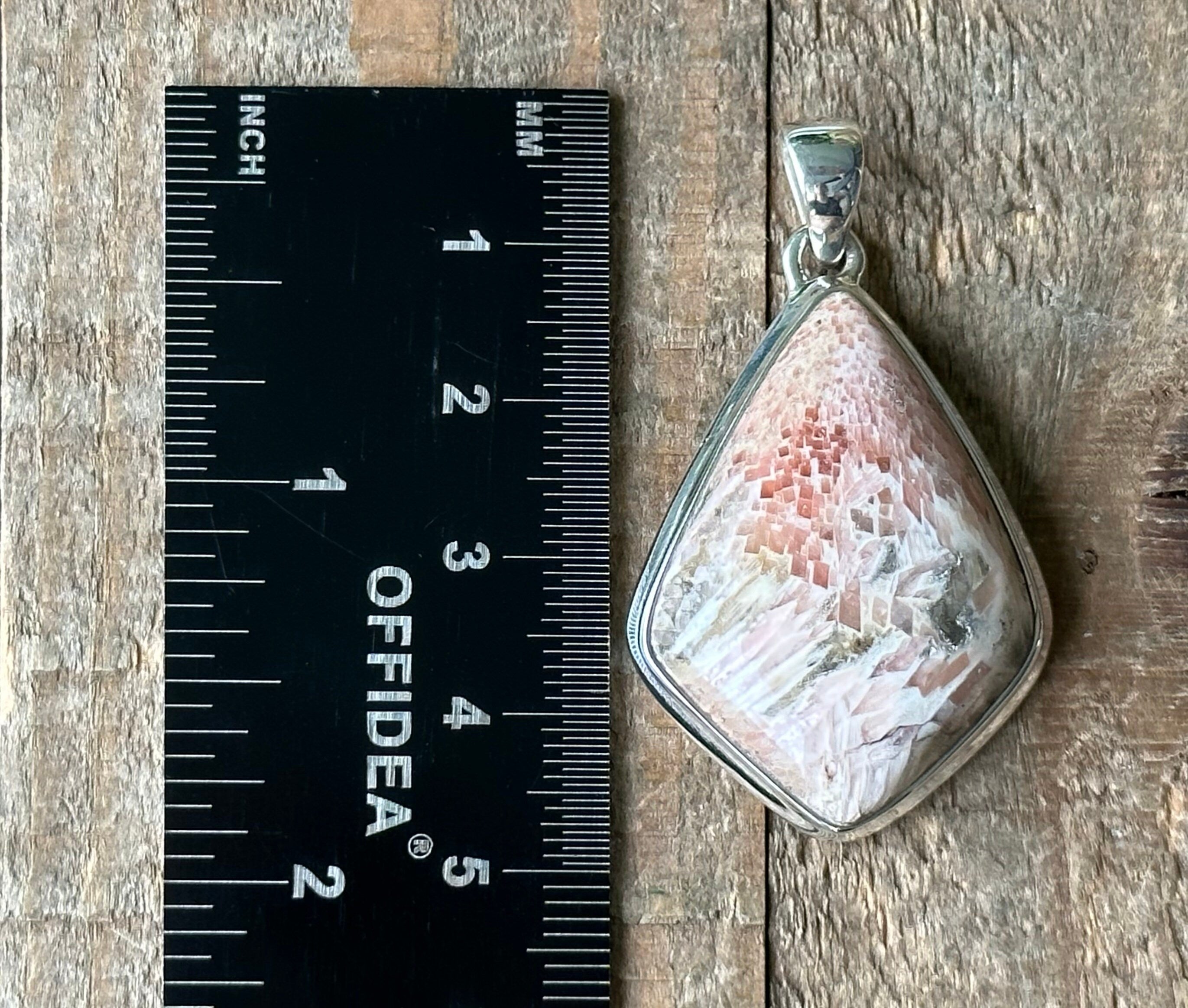 Authentic Scolecite Gemstone Pendant - Handcrafted Polished Crystal Jewelry from India | Healing Crystal Necklace for Meditation, Energy Balancing & Spiritual Growth