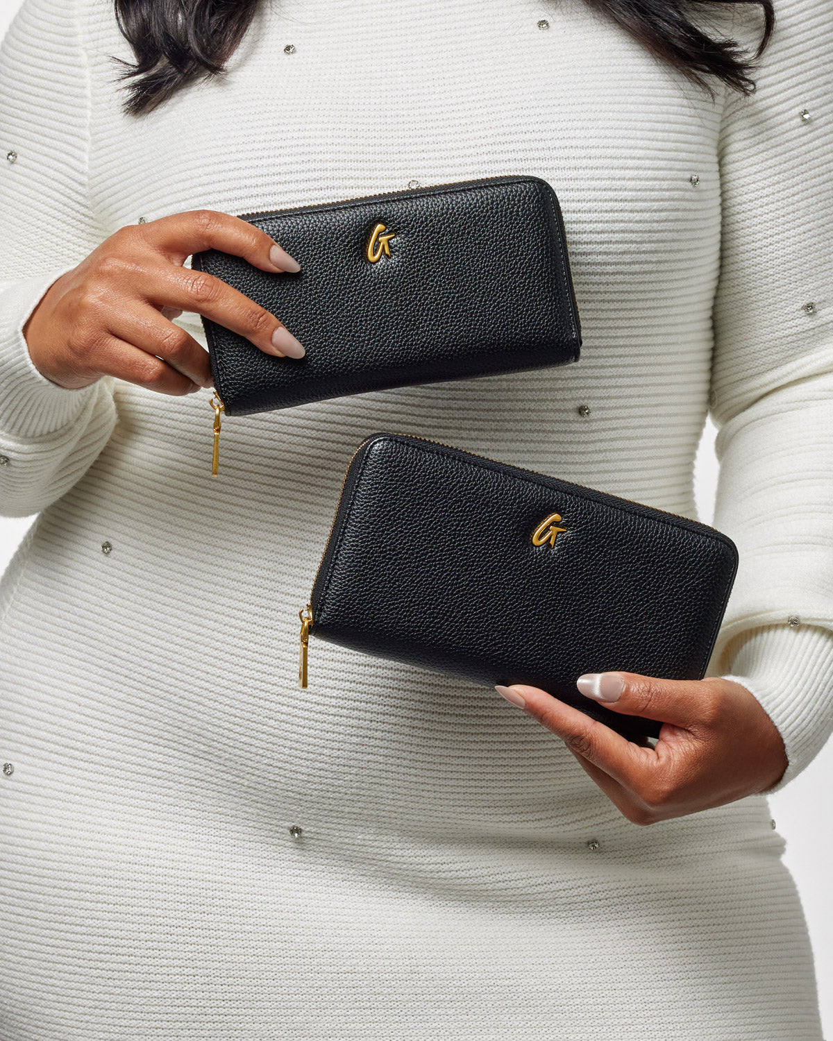 JUMBO PEBBLE WALLET - Large Black Leather Wallet for Men & Women | Perfect for Travel, Business & Everyday Use