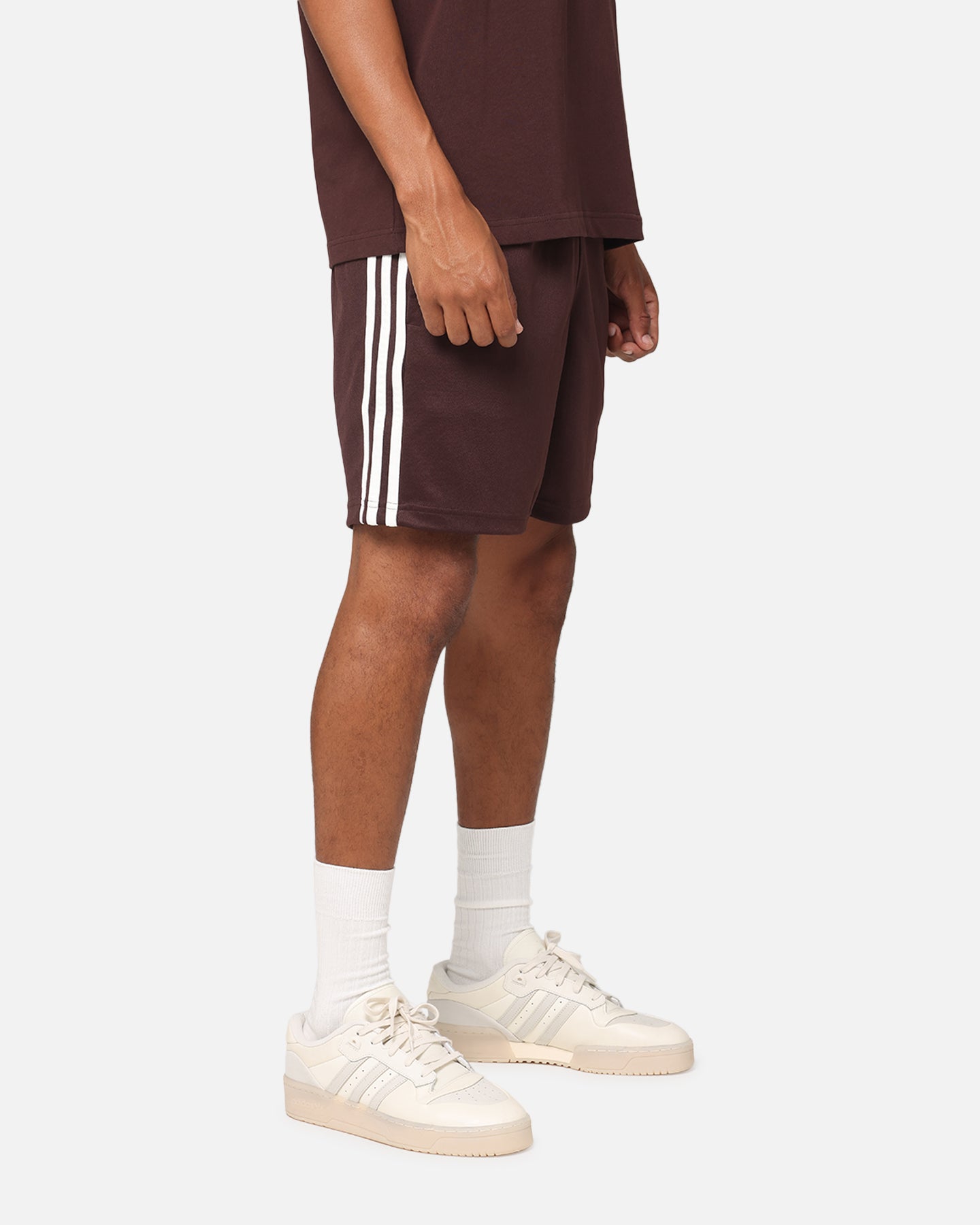 Adidas Men's Football Shorts - Brown Athletic Training Shorts for Soccer, Running & Gym - Comfortable & Breathable Sports Apparel