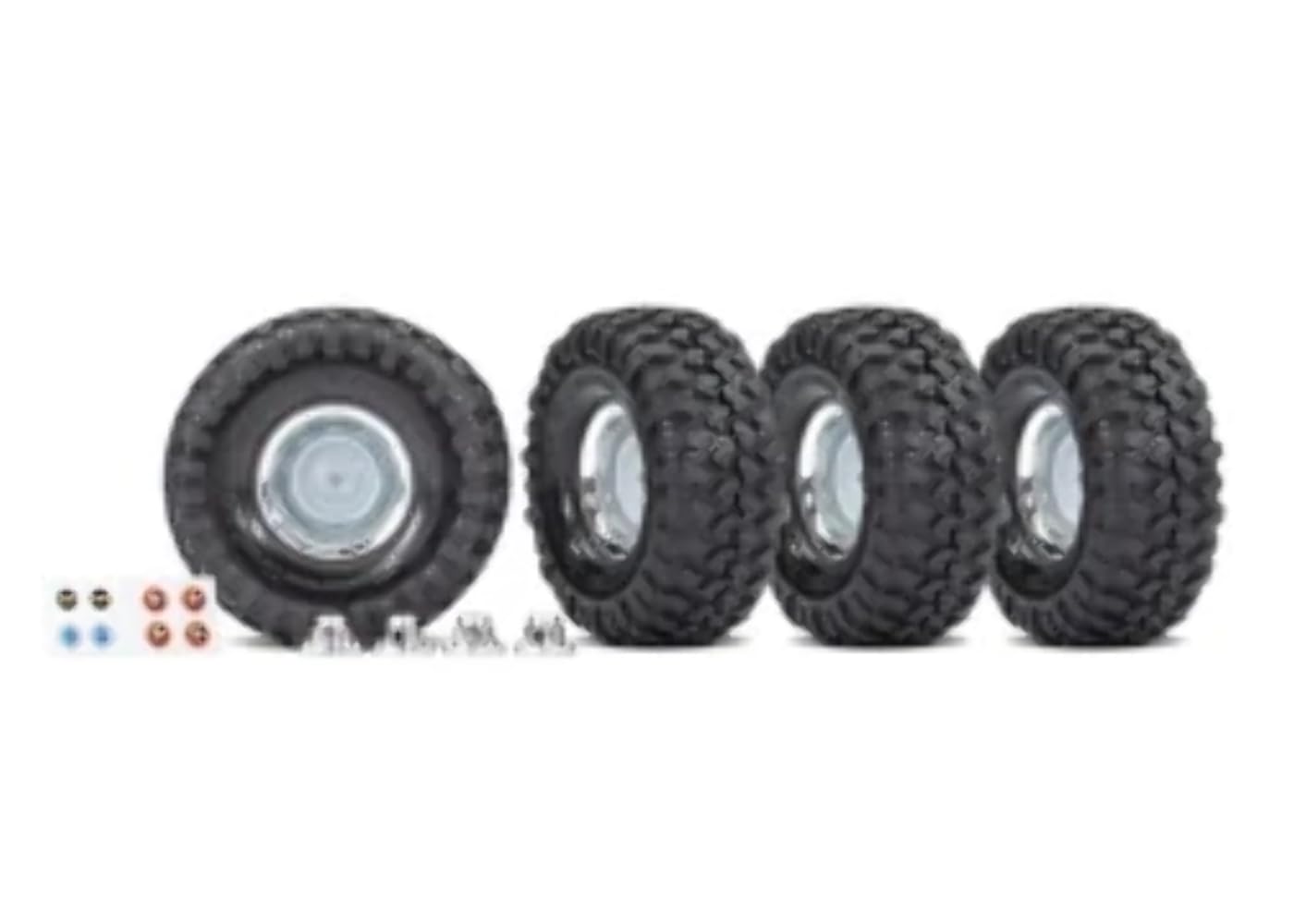 Traxxas 8166X Pre-Glued RC Car Tires & Wheels Set - High Performance Off-Road Racing for 1/10 Scale Models - Perfect for Bashing, Crawling & Trail Adventures