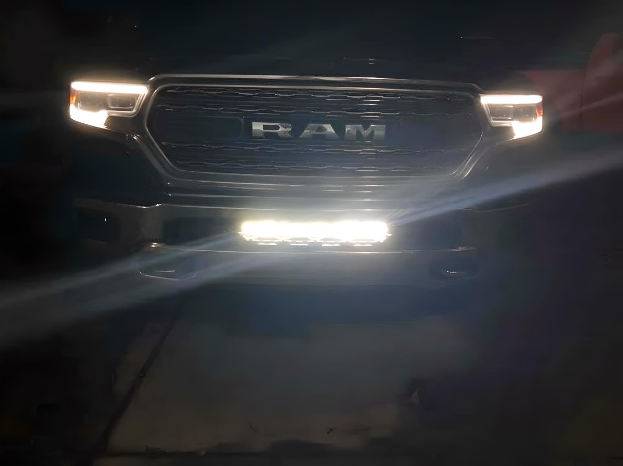 20-Inch LED Light Bar for 2019-2024 Dodge RAM Limited | 120W High Power Off-Road Light with Mounting Brackets & Wiring Kit | Perfect for Night Driving, Off-Roading & Truck Customization