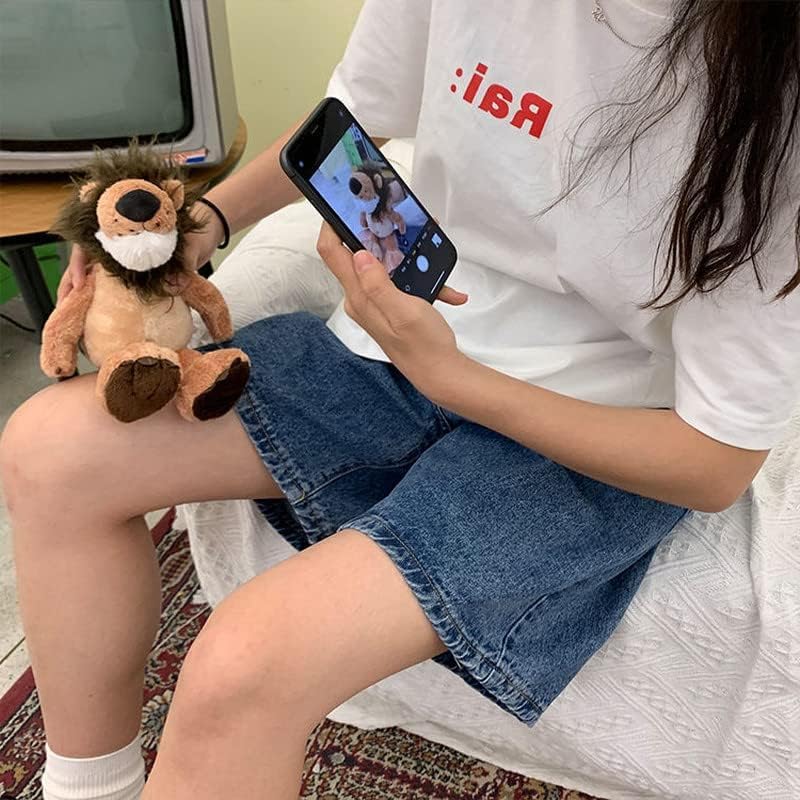 High Waist Knee-Length Denim Shorts for Women - Y2K Baggy Biker Bermuda Shorts | Korean Streetwear & Harajuku Fashion | Perfect for Summer, Casual Wear, and Preppy Style Outfits