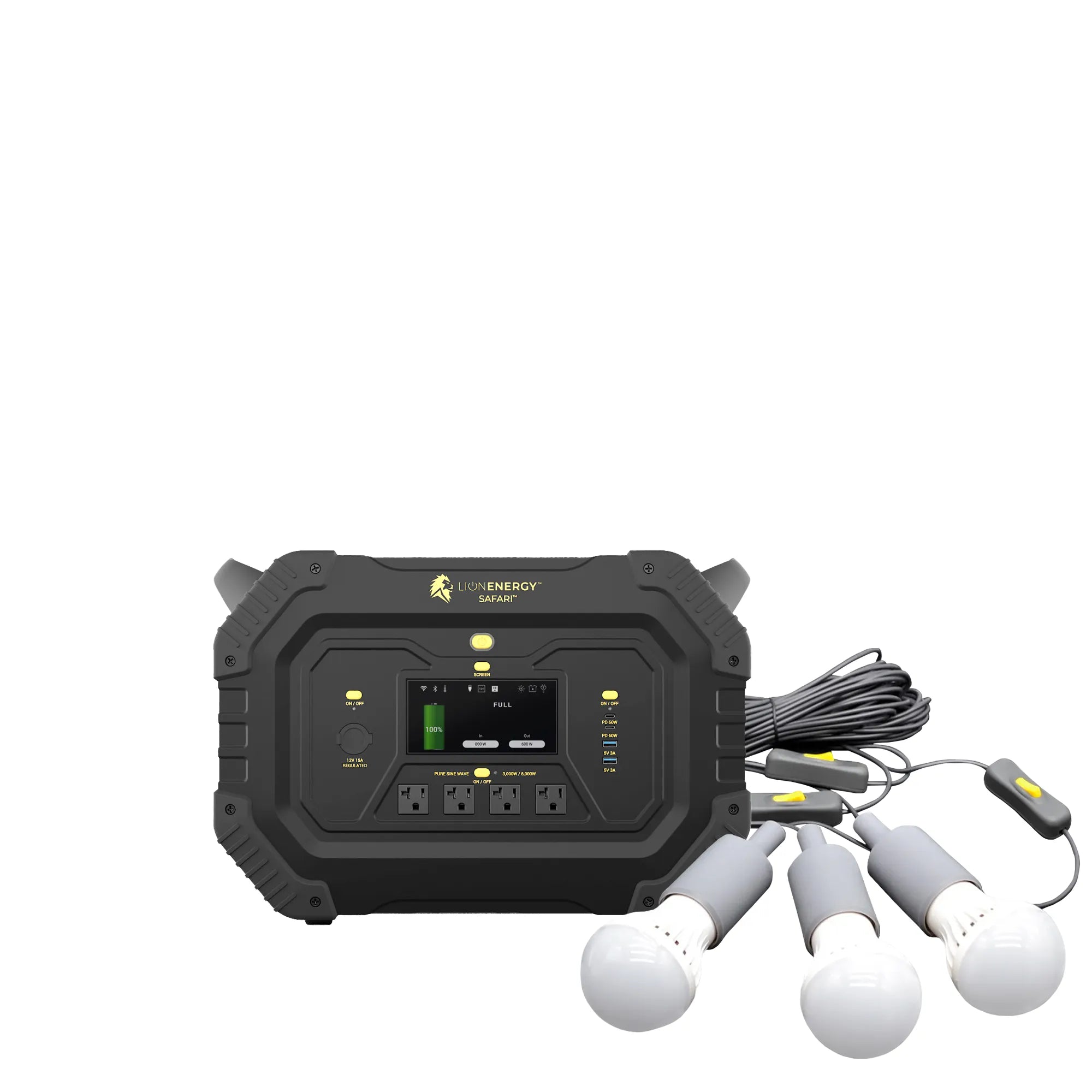 Portable Power Station 3000W 1612Wh LiFePO4 Battery - Solar Generator for Camping, RV, Emergency Backup & Outdoor Adventures