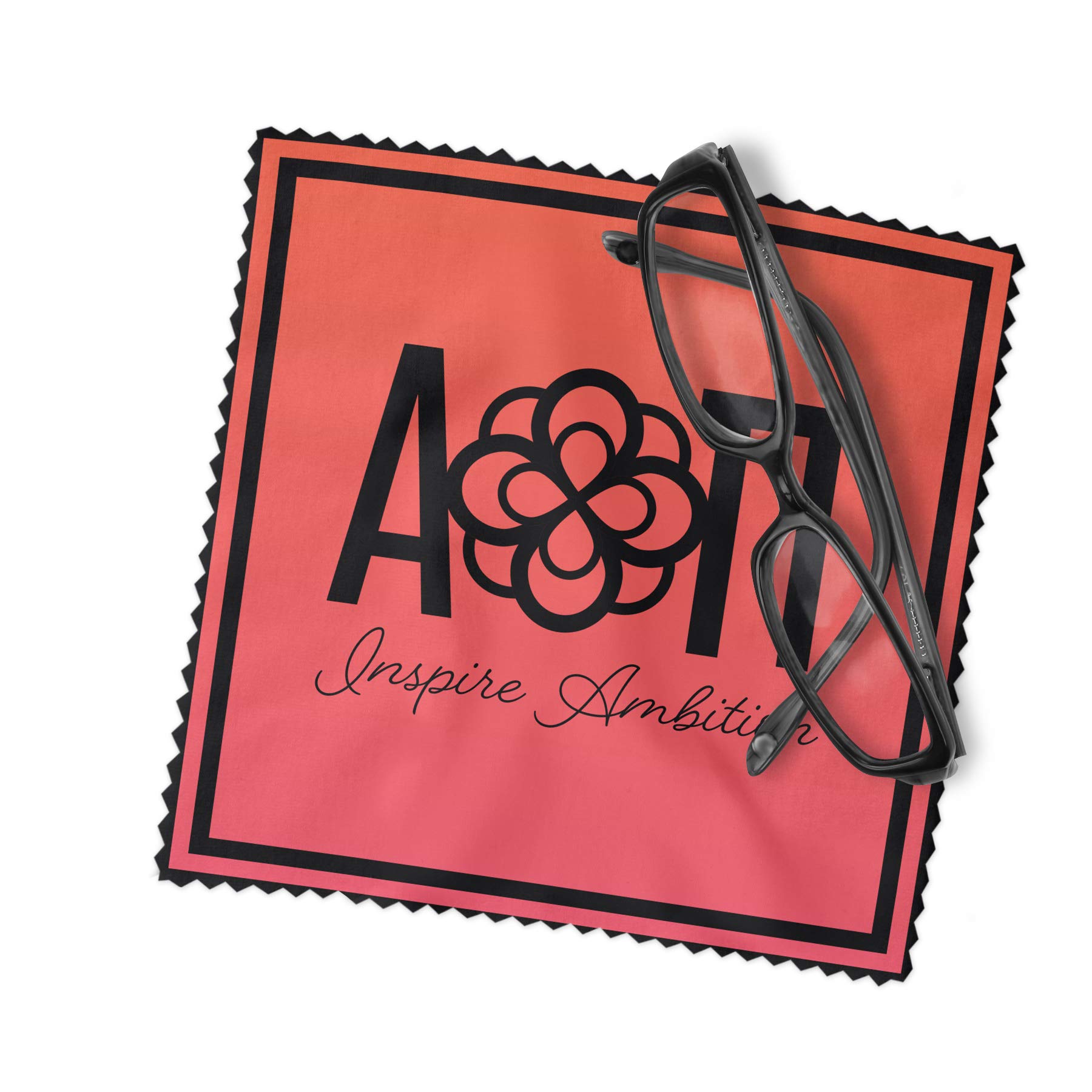 Alpha Omicron Pi Eyeglass Cleaner & Microfiber Cleaning Cloth - Premium Lens Cleaning Kit for Glasses, Sunglasses & Screens - Perfect for Students, Office Workers & Travelers