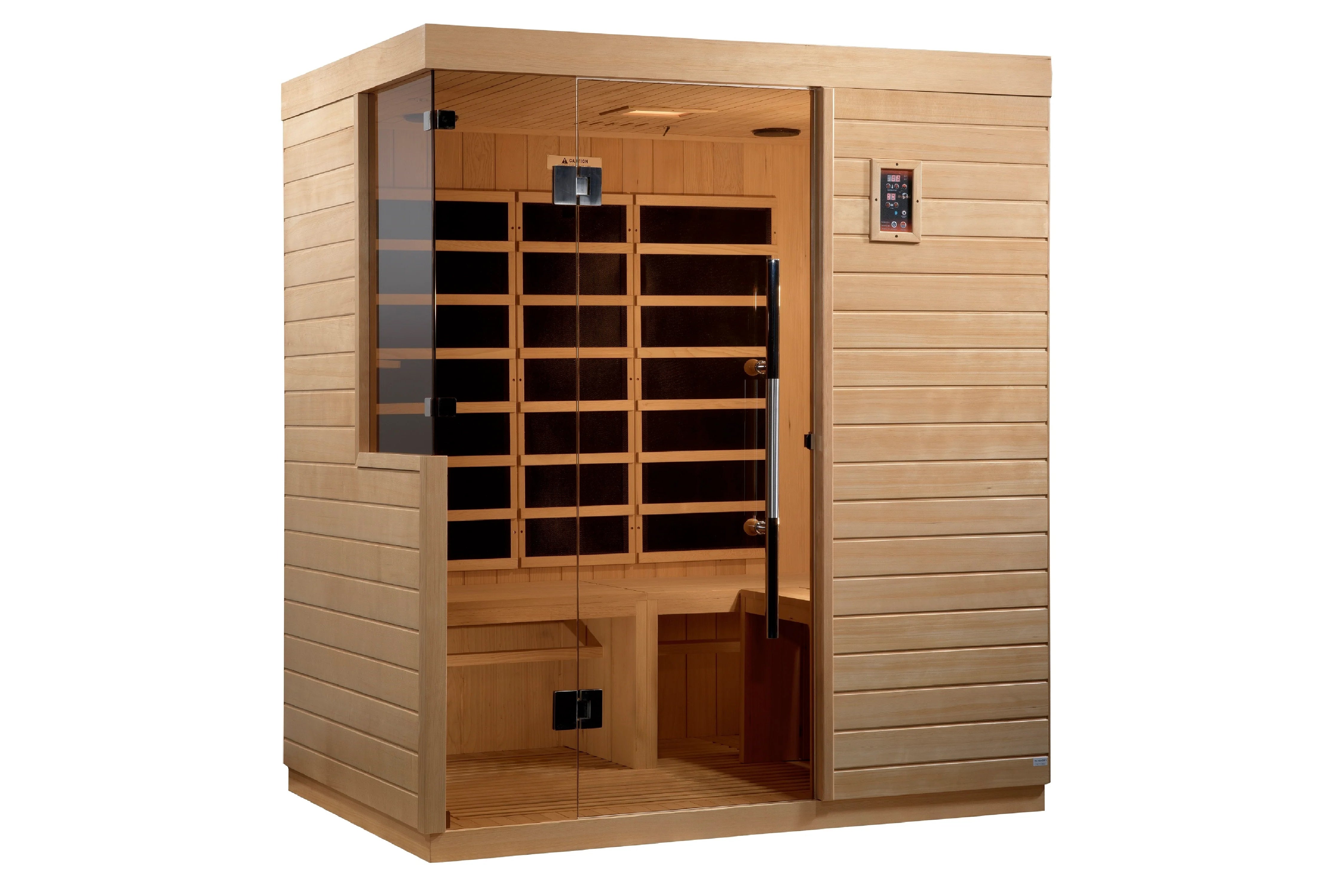 Golden Designs Bilbao 3-Person Ultra Low EMF FAR Infrared Sauna for Home Spa, Relaxation & Detox Therapy - Perfect for Wellness & Recovery