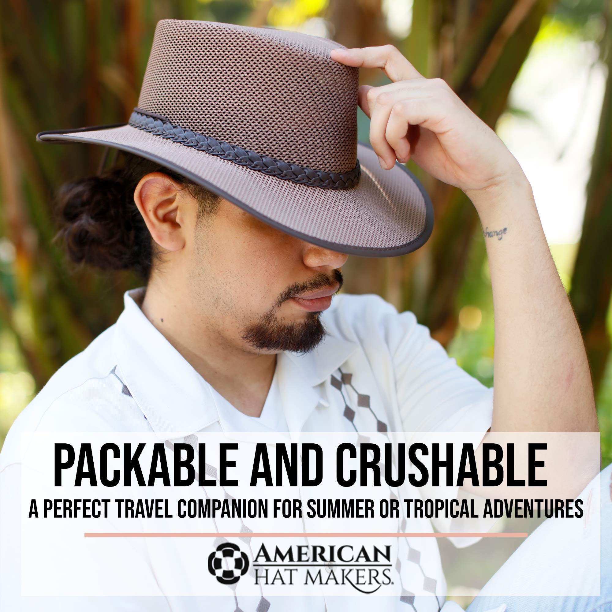 American Hat Makers Soaker Hat - Breathable Mesh Sun Hat for Men & Women | UV Protection Outdoor Hat for Hiking, Fishing, Beach & Gardening
