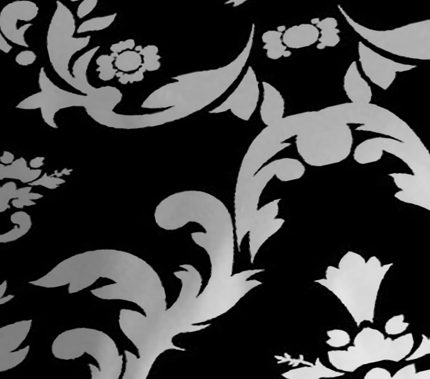 Black and White Damask Body Pillow Cover - 20