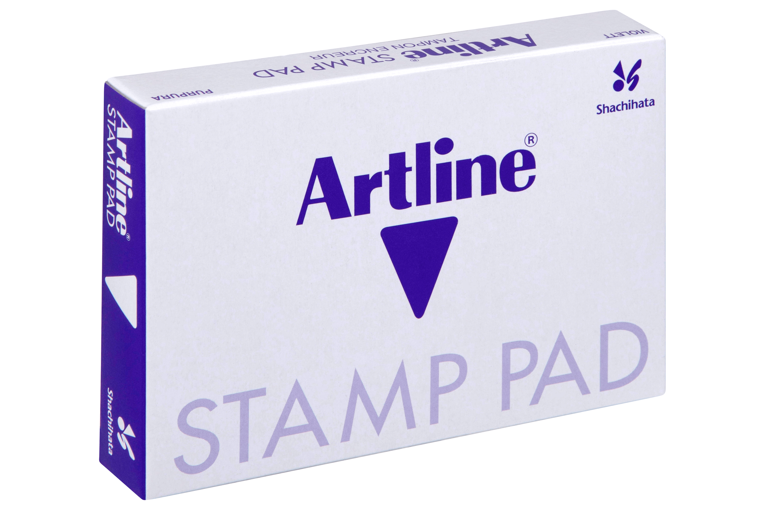 Artline EHJ 3 Stamp Pad - 67mm x 106mm Purple Ink Pad for Document Stamping, Crafting & Office Use