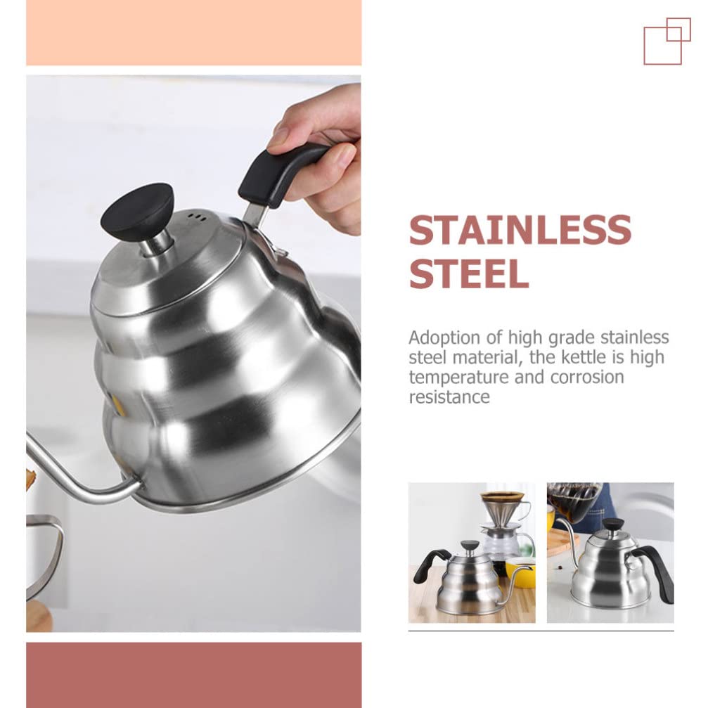 Premium CALLARON Camping Coffee Maker - Stainless Steel Pour Over Kettle with Long Spout for Perfect Coffee Brewing | Ideal for Outdoor Adventures, Home Baristas & Specialty Coffee Lovers