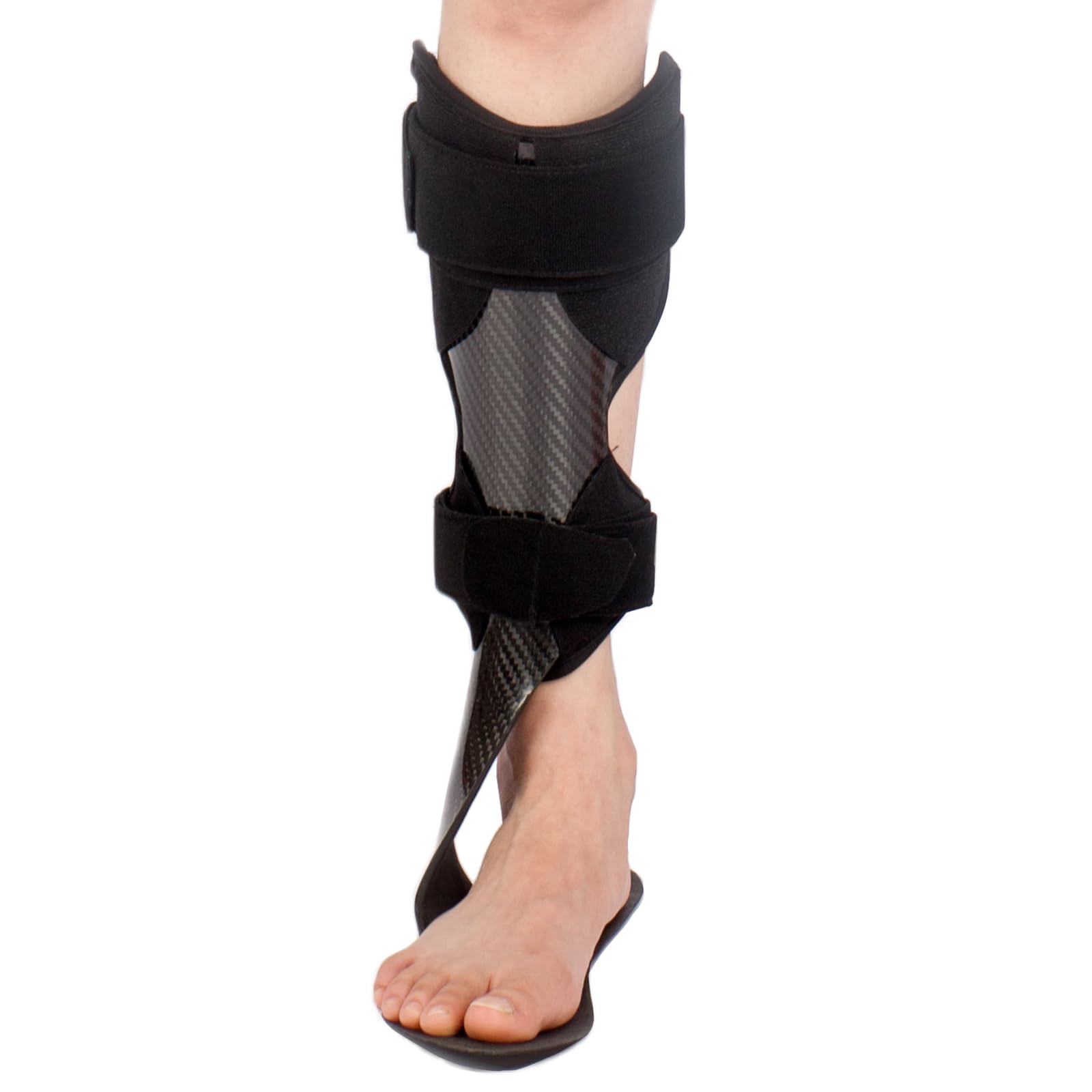 Carbon Fiber AFO Brace - Lightweight Ankle Foot Orthosis for Foot Drop Support, Stroke & Hemiplegia Rehabilitation - Left Side (Carbon Fiber) - Ideal for Daily Mobility & Physical Therapy