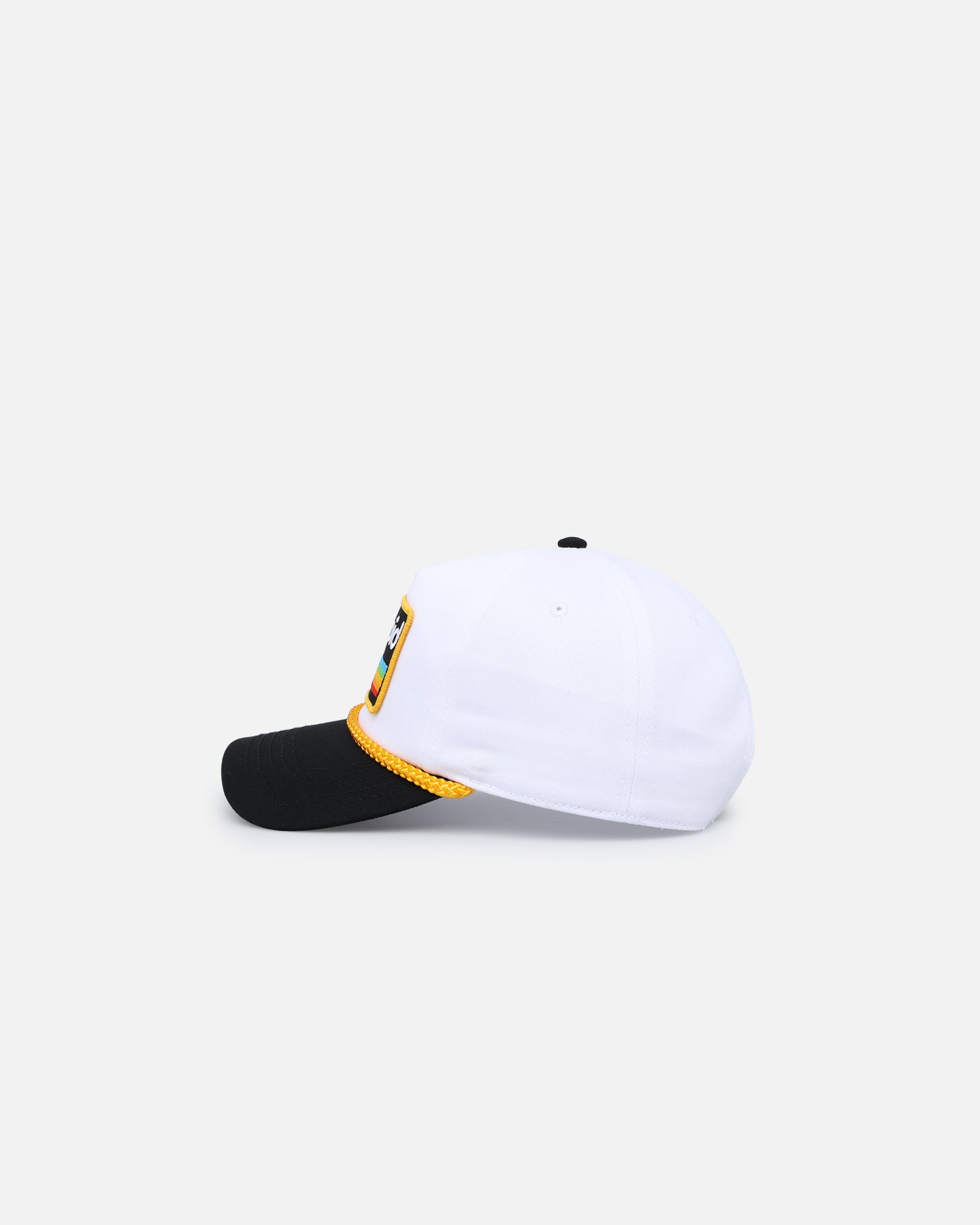 American Needle Roscoe Strapback Hat - White & Black Adjustable Snapback Cap for Men & Women - Perfect for Baseball, Streetwear & Casual Fashion
