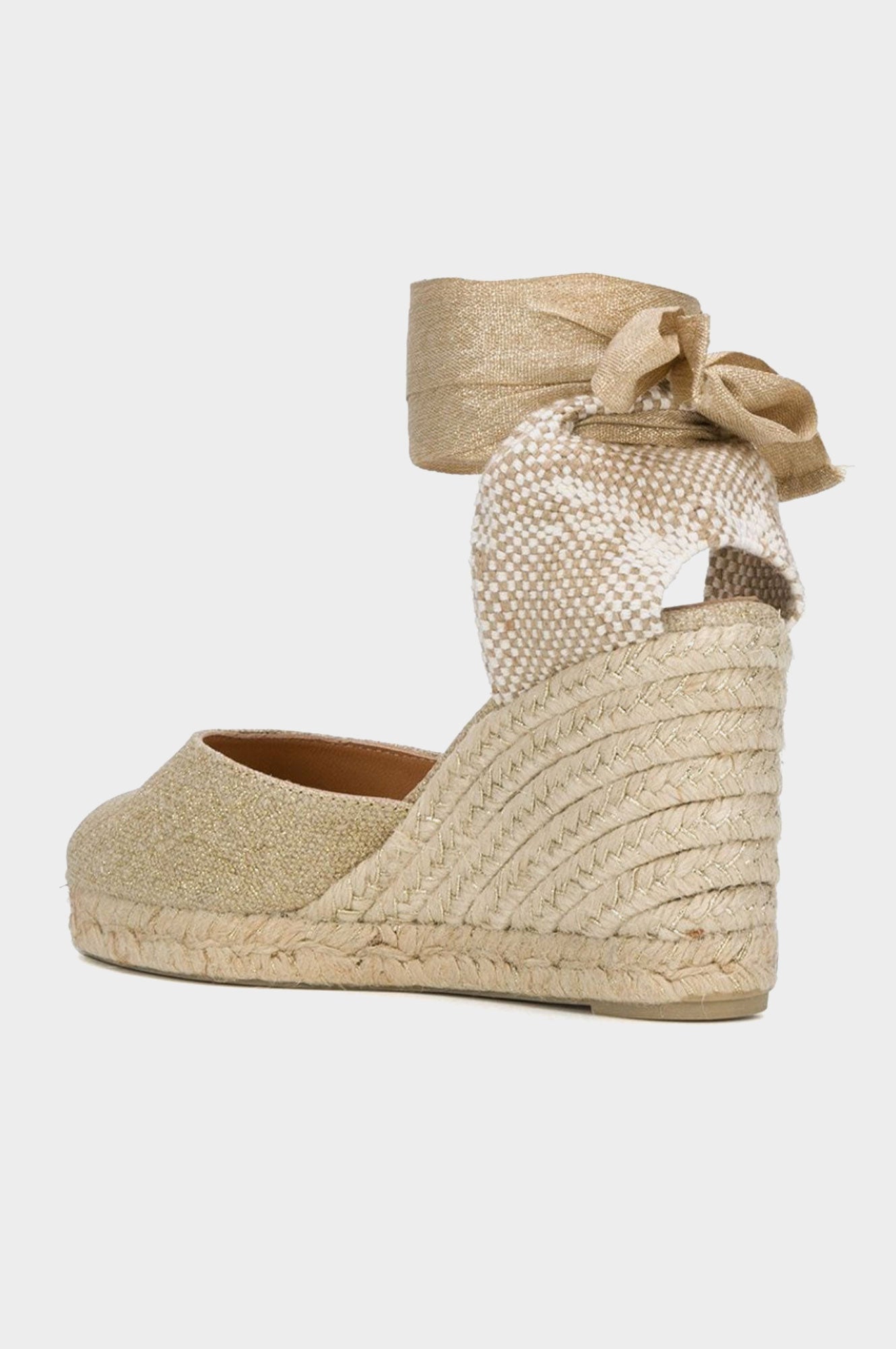 Carina Canvas Wedge Espadrilles Women's Comfortable Summer Sandals - Gold | Casual Beach Walking, Vacation Outfits, Boho Style Fashion