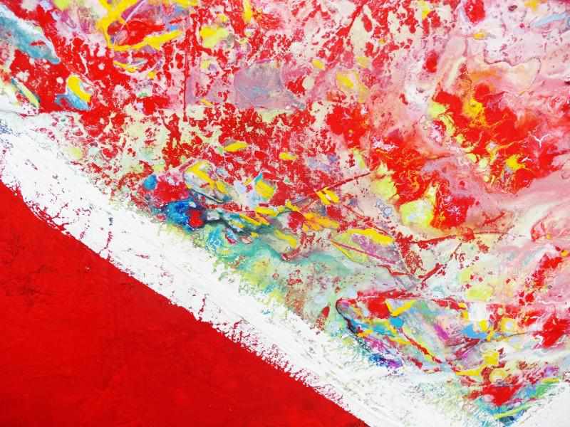 120cm x 120cm Love Heart Pop Art Canvas Painting - Modern Home Decor for Living Room, Bedroom & Office Wall Art