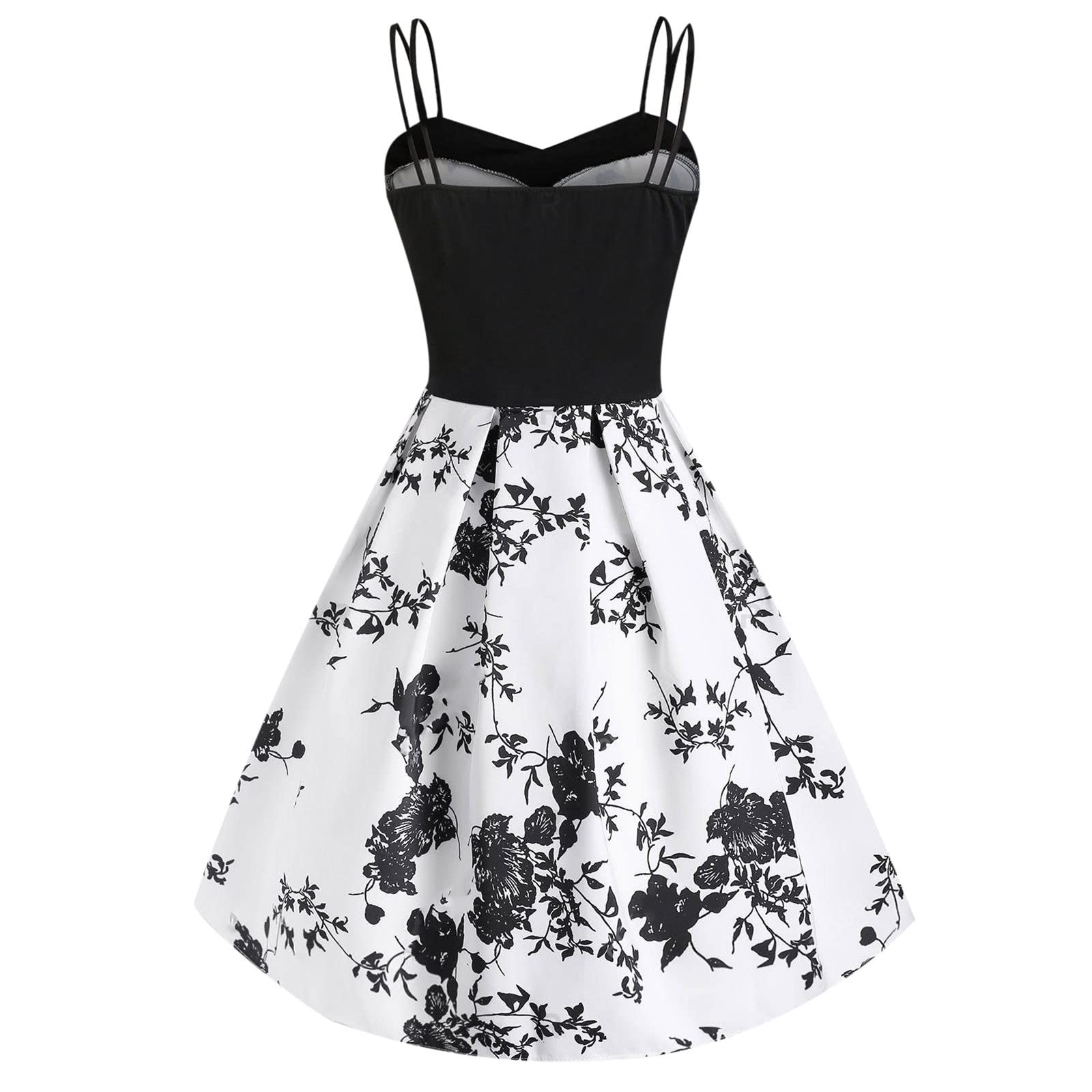 Sexy Summer Dresses for Women 2023 - Sleeveless V-Neck Printed Camis Zipper Dress & Ruffle Sleeve Mini Dress | Beach Vacation, Date Night, Party Outfits