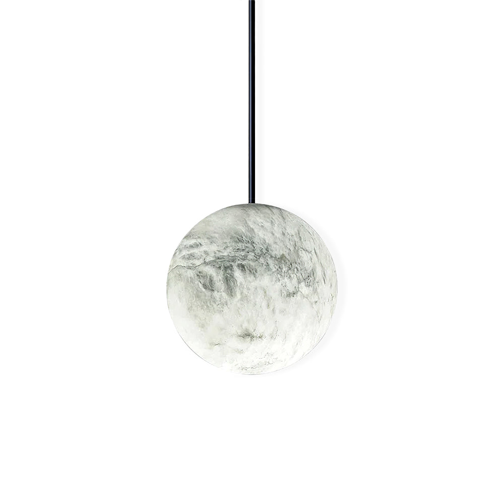 Luna Pendant Light - Modern Scandinavian Glass Hanging Lamp for Kitchen Island, Dining Room & Bedroom Lighting
