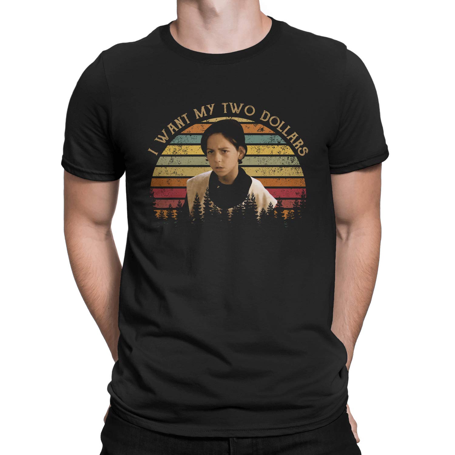 Zocoshi 'I Want My Two Dollars' Funny Movie Quote T-Shirt - Perfect for Fans of 80s Comedy & Casual Wear
