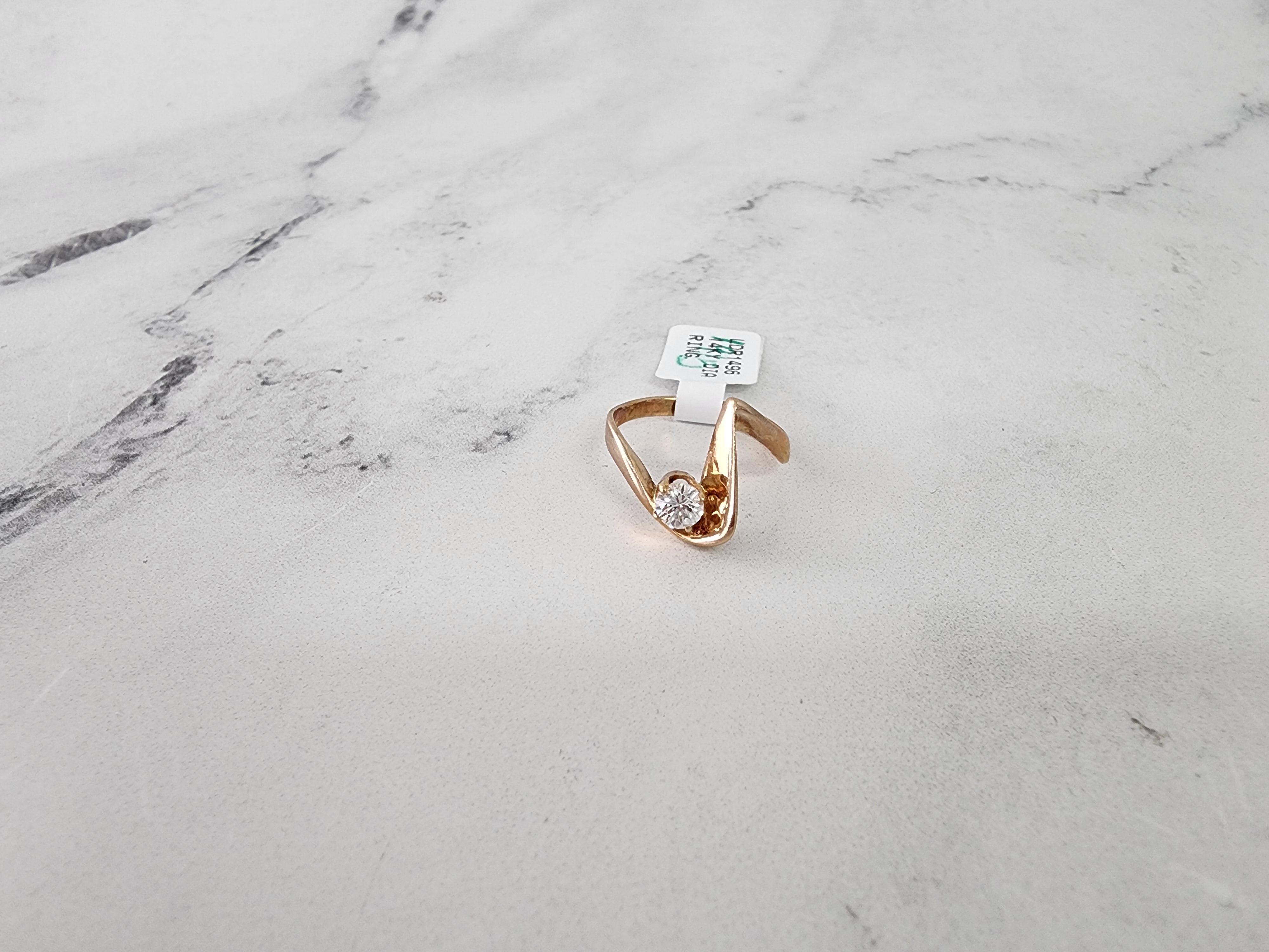 0.25 Carat Diamond Musical Note Ring in 14K Yellow Gold - Perfect Gift for Musicians, Music Lovers & Special Occasions