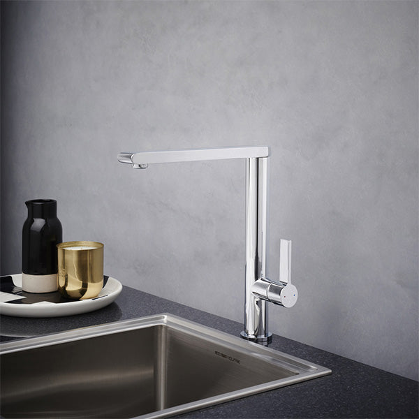 Dorf Enigma Sink Mixer - Modern Kitchen Faucet with Pull-Down Sprayer, Brushed Nickel Finish for Bathroom & Kitchen Sink - Perfect for Home Renovation & Commercial Use