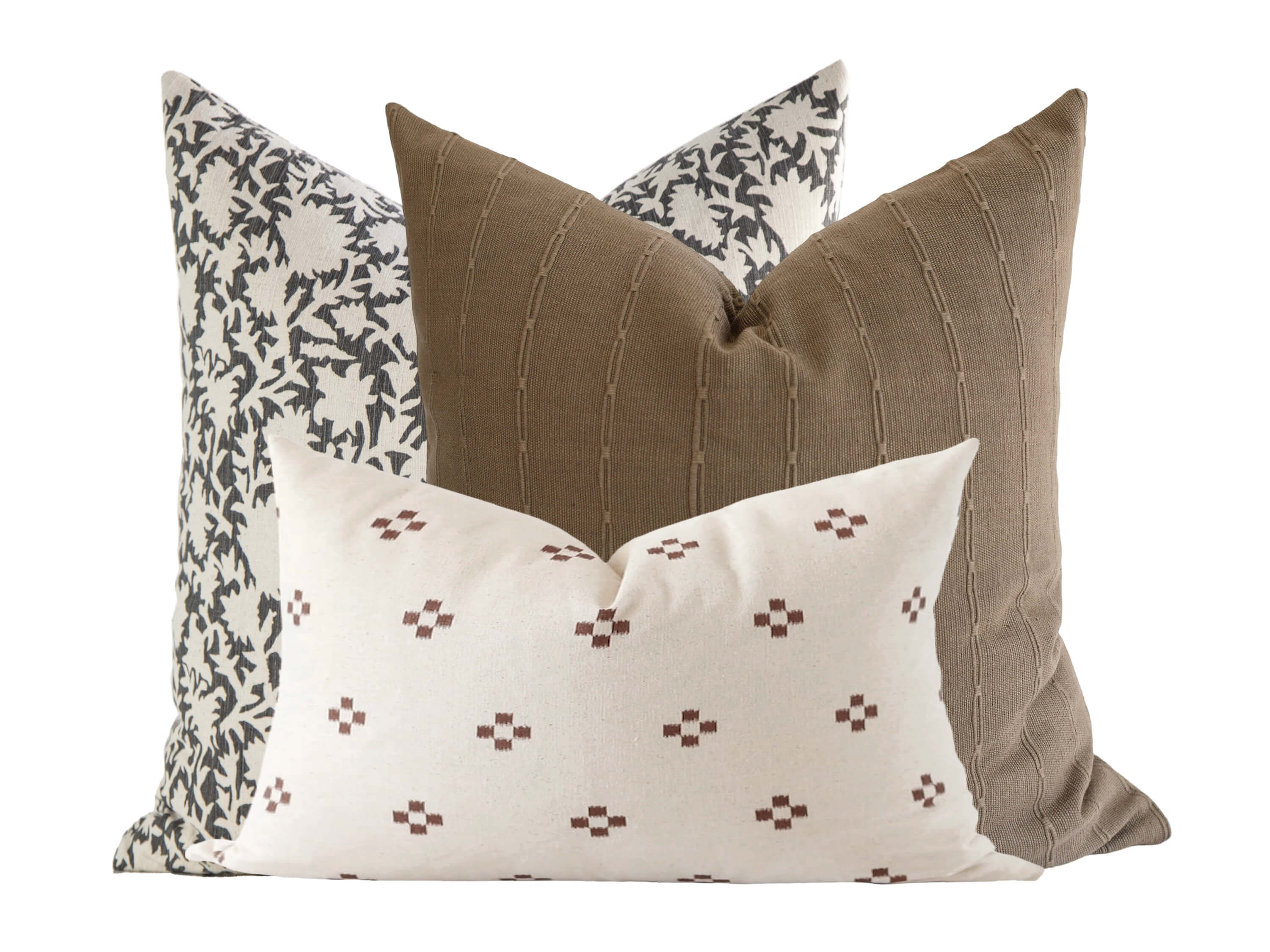 Fisher Pillow Cover - Soft and Stylish Decorative Pillow Case for Home, Bedroom, Couch - Perfect for Farmhouse, Boho, and Coastal Decor Styles