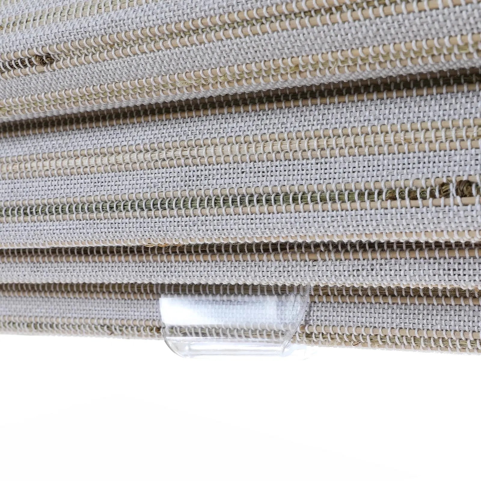 Natural Bamboo Woven Window Shade - Birch White | Eco-Friendly Roller Blind for Living Room, Bedroom & Office
