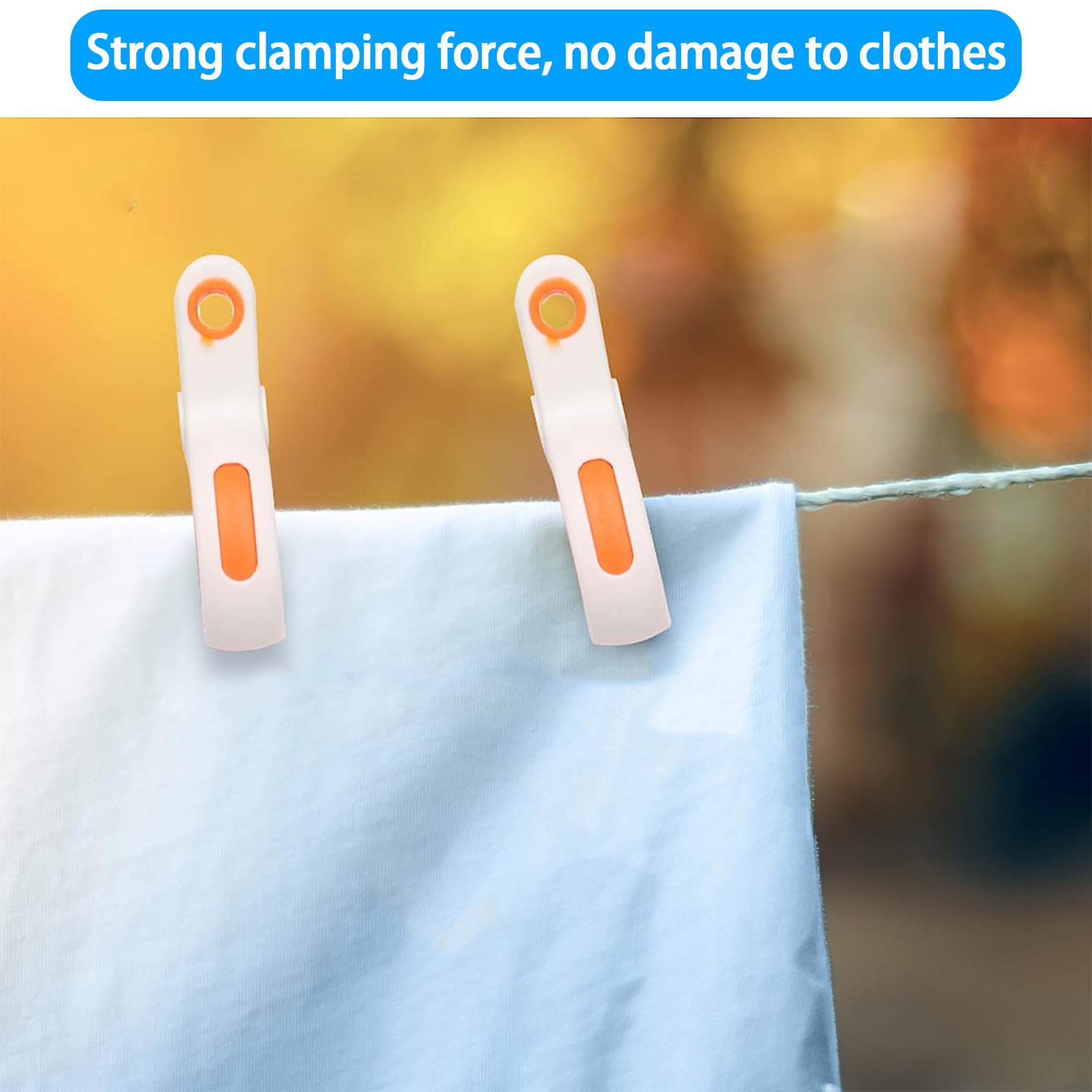 Beach Towel Clips 5-Pack - Plastic Clothes Pins for Chairs & Outdoor Drying - Pool, Travel, Camping