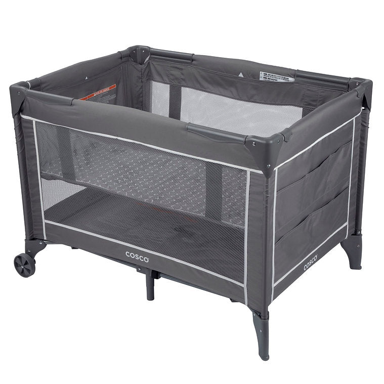 Cosco Funsport Plus Playard - Portable Baby Playpen with Canopy & Storage Bag - Ideal for Indoor & Outdoor Use, Travel, Beach, and Backyard Playtime