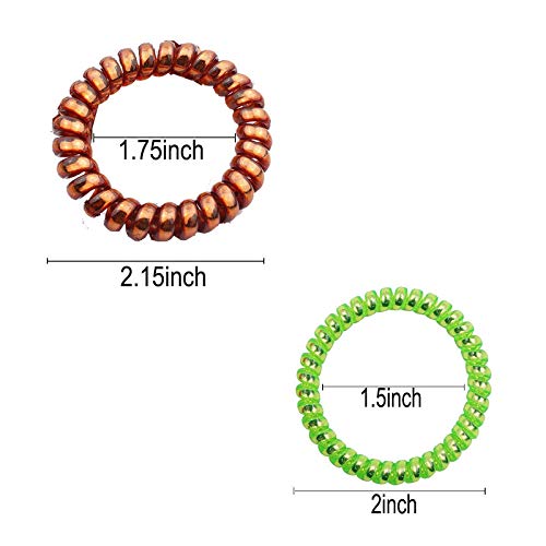 Shidara No Crease Spiral Hair Ties - 15 Pack Traceless Elastic Ponytail Holders for Women & Girls | Phone Cord Hair Bands for Workout, Yoga, Office & Everyday Use