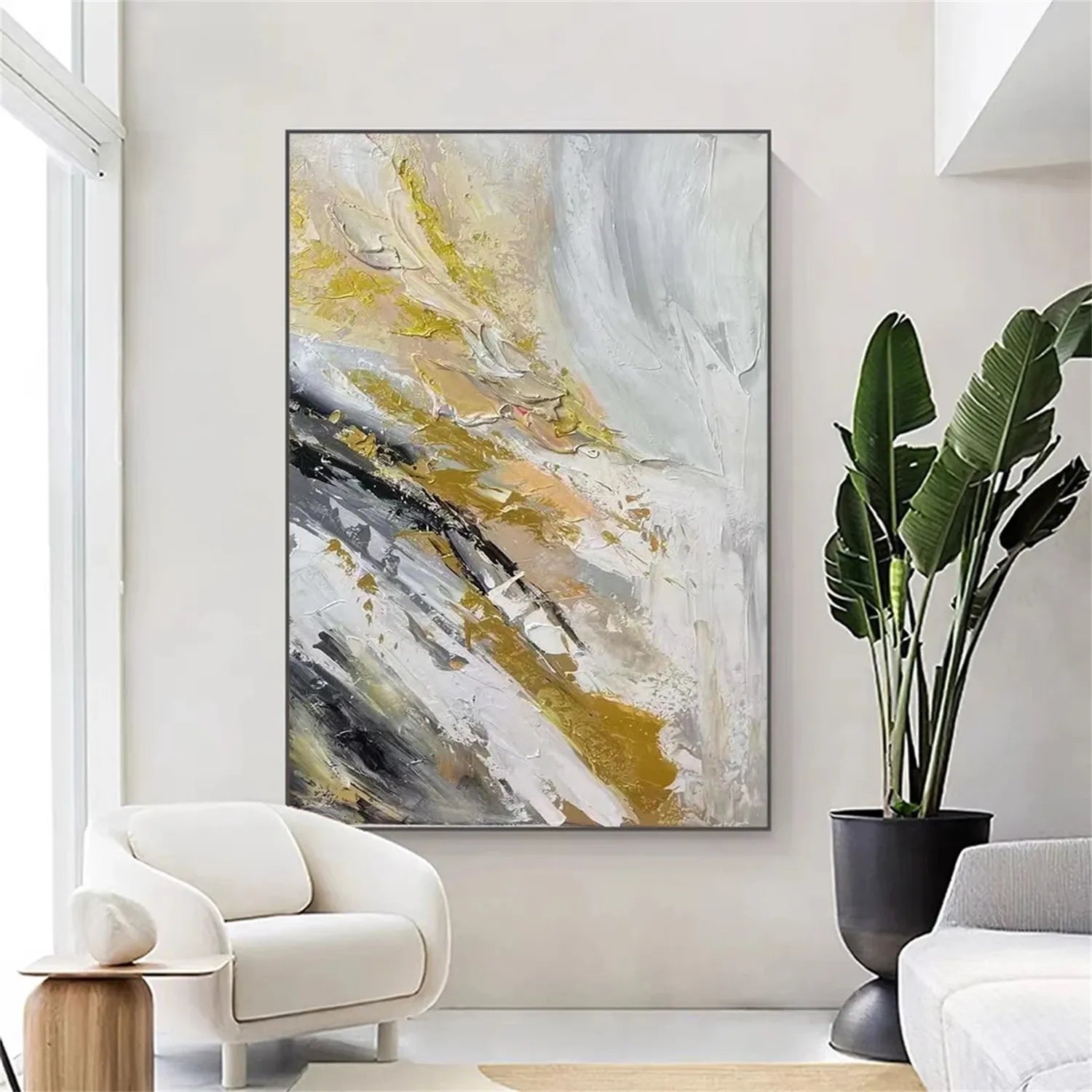 Abstract Painting #AB 251 - Modern Canvas Wall Art for Home & Office Decor - Perfect for Living Room, Bedroom, or Workspace