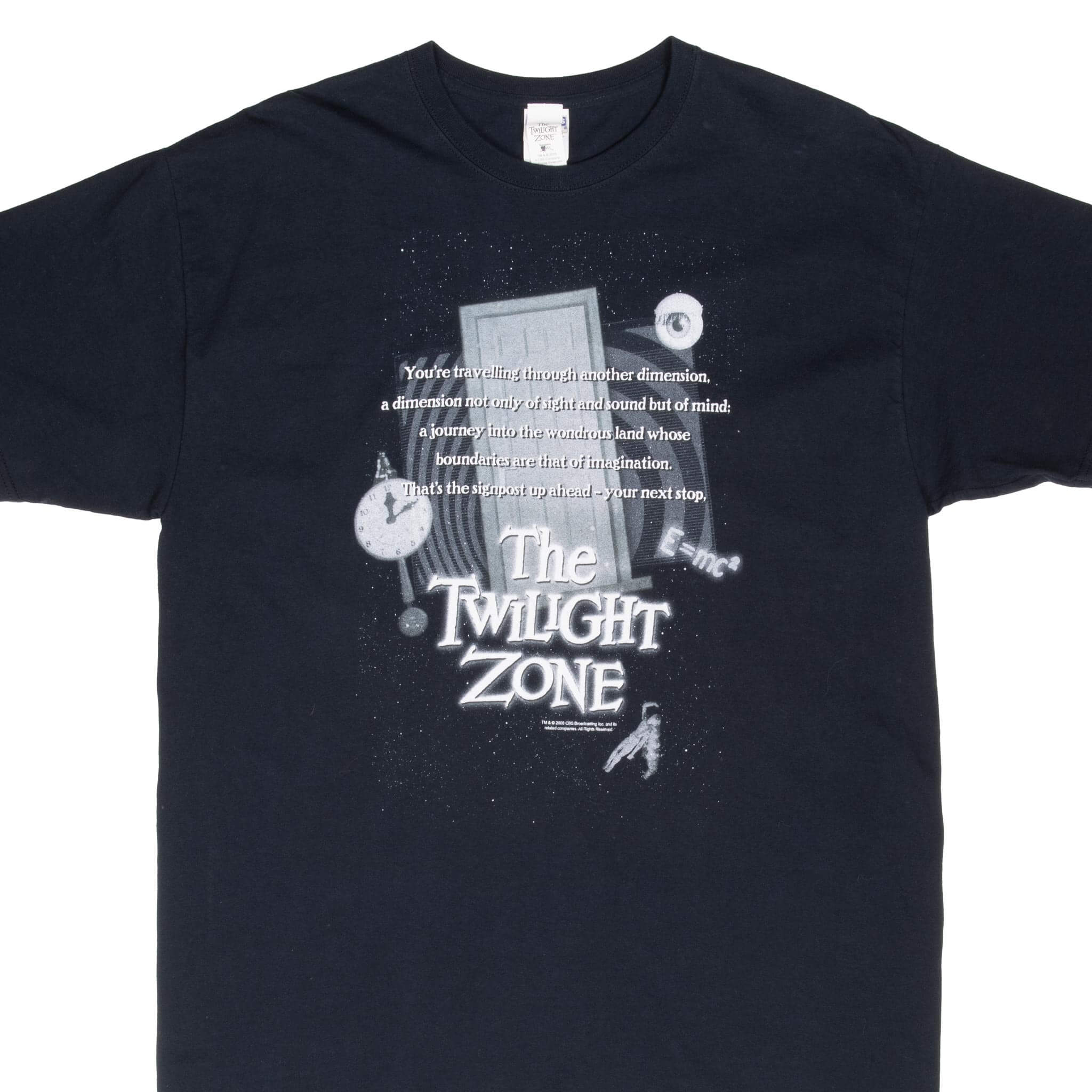 Vintage Disney The Twilight Zone 2015 Graphic T-Shirt XL - Retro TV Show Tee for Men & Women - Perfect for Halloween, Cosplay, and Disney Fans