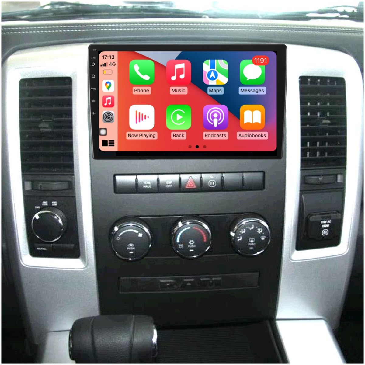 Upgrade Radio for Dodge RAM 1500 2500 3500 (2009-2012) & Jeep Wrangler (2008-2017) - 10
