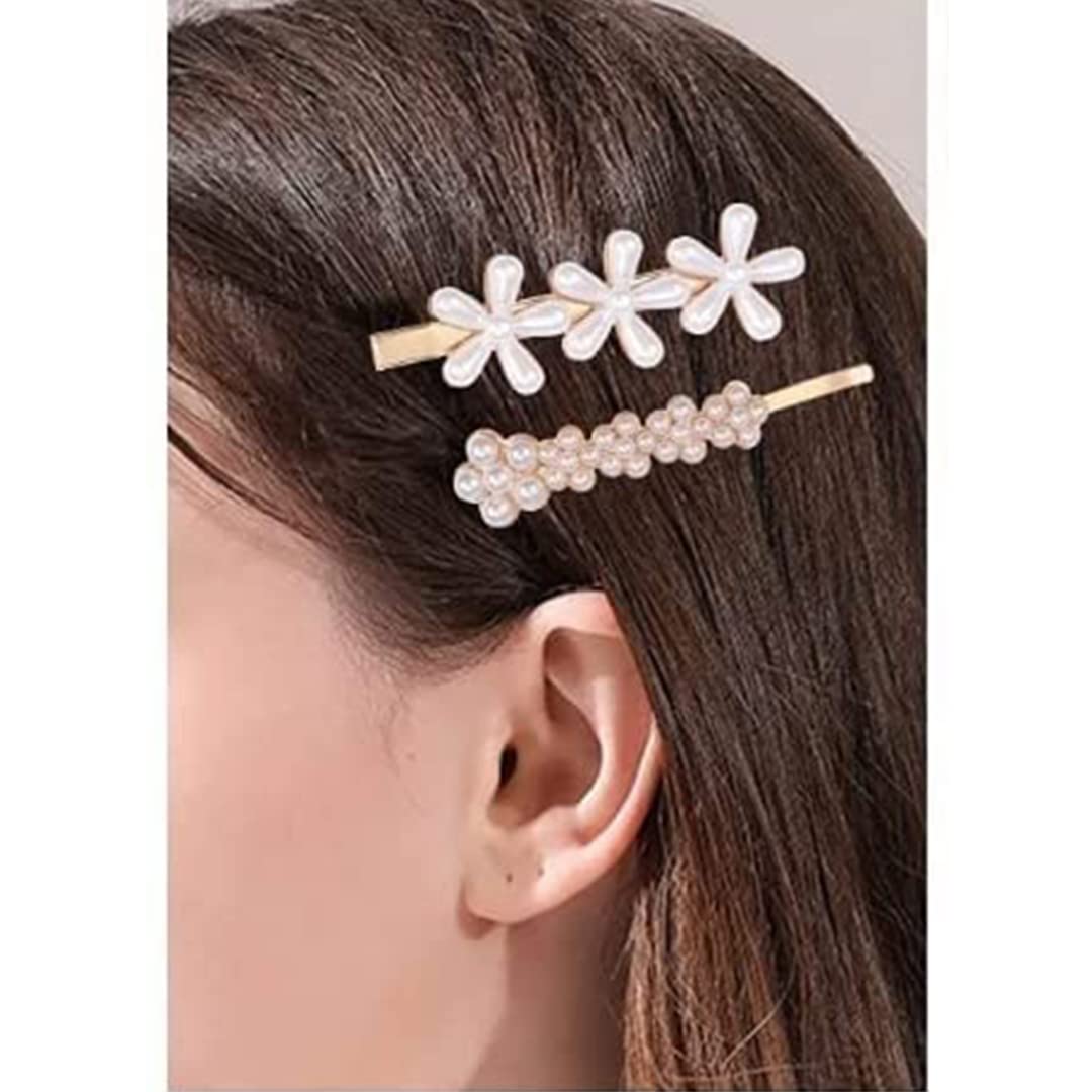 Stylish Fancy Metal Hair Barrettes for Women - Set of 8 Elegant Hair Clips - Perfect for Parties, Weddings & Everyday Wear