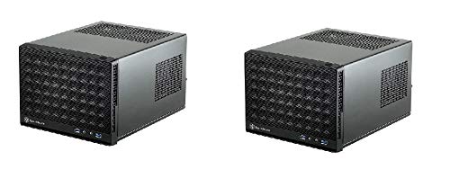 Silverstone SG13B Black Mesh PC Case - 2 Pack for Compact Gaming Builds