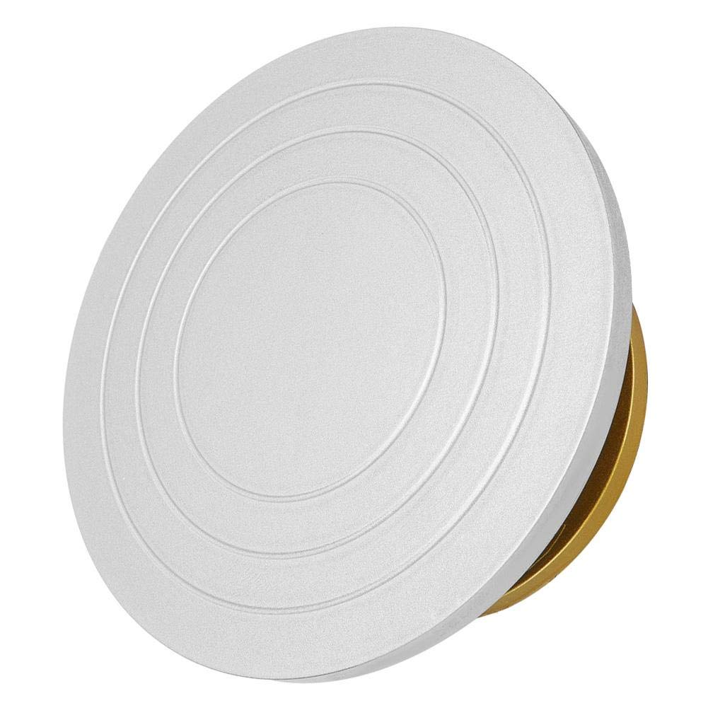 Premium Silver Clay Wheel - 33cm Lightweight Metal Pottery Turntable for Ceramics & Pottery Making | Durable Plastic Steel Base for Artists, Hobbyists & Classrooms | Perfect for Wheel Throwing, Sculpting & DIY Crafts
