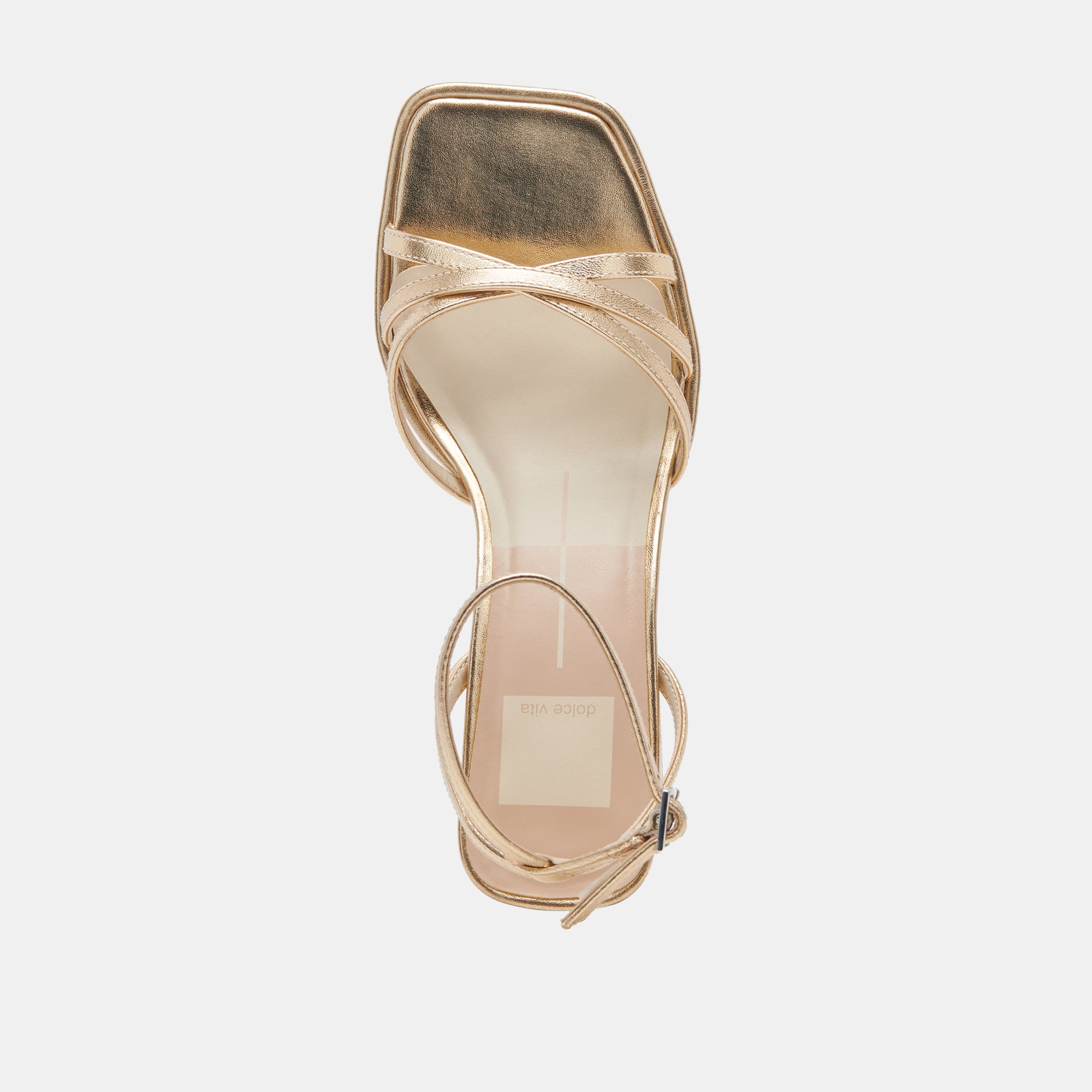 MANJI HEELS - Light Gold Metallic Leather Women's Dress Shoes for Party, Wedding & Evening Events | Comfortable High Heels for Women