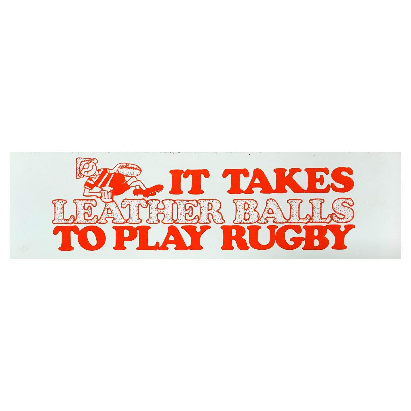 Premium Leather Balls Bumper Sticker - Durable & Waterproof Decal for Cars, Trucks & Laptops - Perfect for Sports Fans, Gifts & Personalization