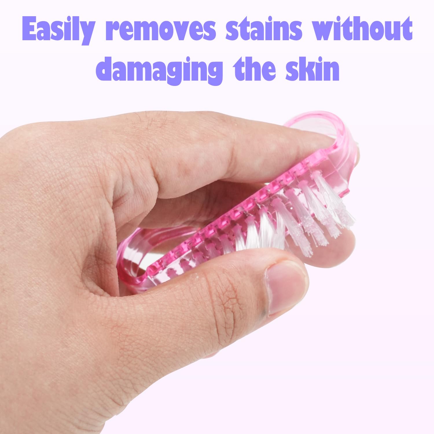24Pcs Nail Brush Set - Soft Bristle Cleaning Brush with Ergonomic Plastic Handle for Manicure & Pedicure | Perfect for Salon, Home Nail Care & Toe Cleaning | Exfoliating Scrubber for Hands & Feet