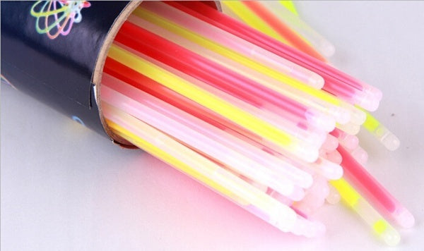 15 Pack Glow Sticks Bracelets - 20cm Glow in the Dark Party Supplies for Rave, Disco, Night Club, Concerts & Halloween Events - Bulk Pack of Colorful Light Up Wristbands