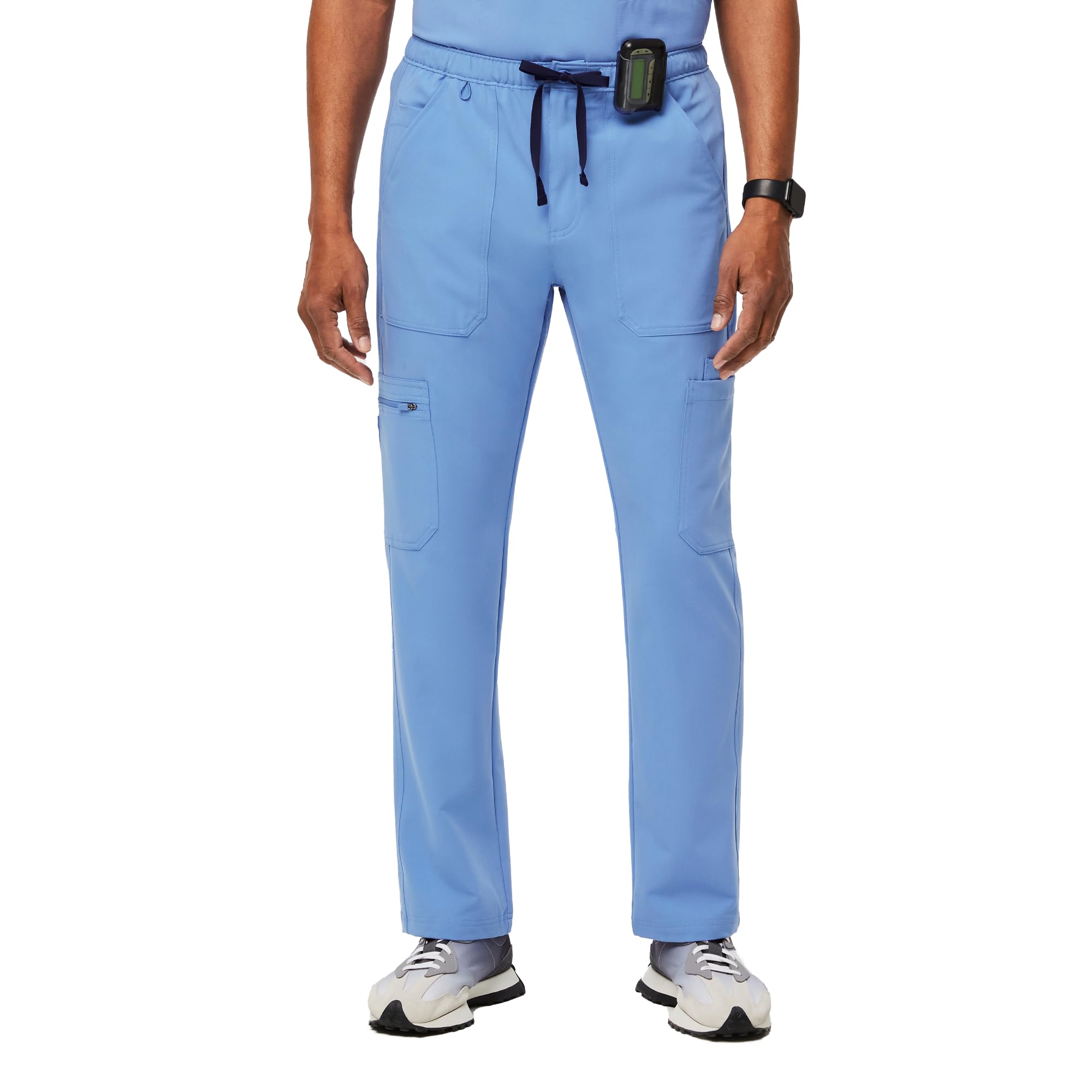 FIGS Men's Cairo Cargo Scrub Pants - Classic Straight Leg Medical Pants with 9 Pockets & 4-Way Stretch | Anti-Wrinkle, Comfort Fit for Doctors, Nurses & Healthcare Professionals | Perfect for Hospital Shifts & Clinical Work