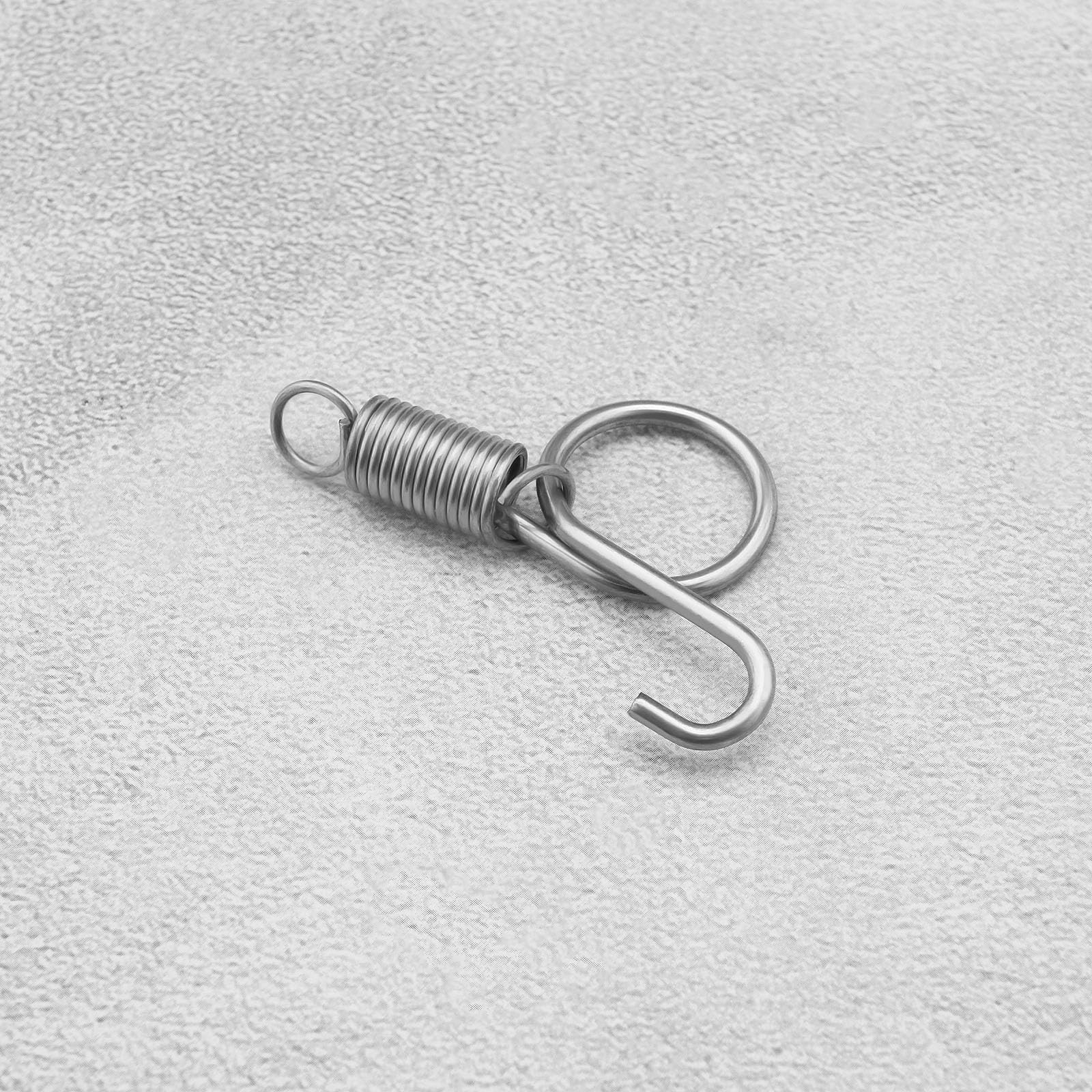 30Pcs Spring Hook Cage for Chickens Pigeons Rabbits - Durable 55mm Iron Wire Latch for Secure Door Fixing