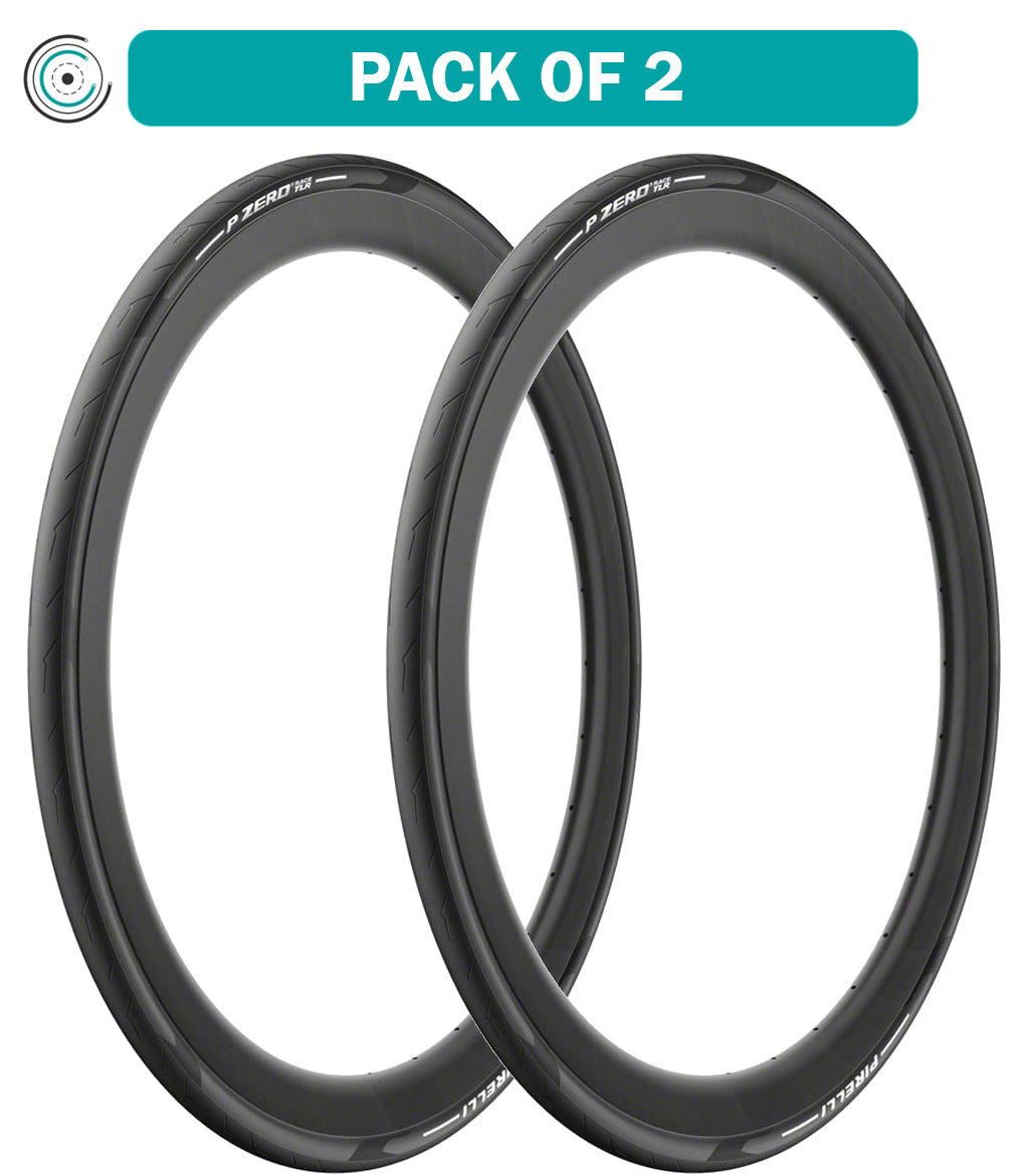 2 Pack Pirelli P ZERO Race TLR Tubeless Folding Bike Tires - 700x28 White Label 4020600 - High Performance for Road Racing & Training