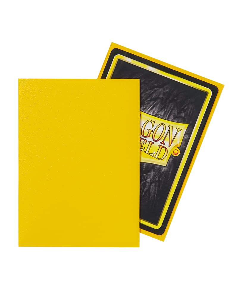 Dragon Shield Matte Yellow Sleeves for Trading Card Games - Premium Protection for MTG, Pokemon, and Yu-Gi-Oh Cards - Perfect for Collectors and Competitive Play
