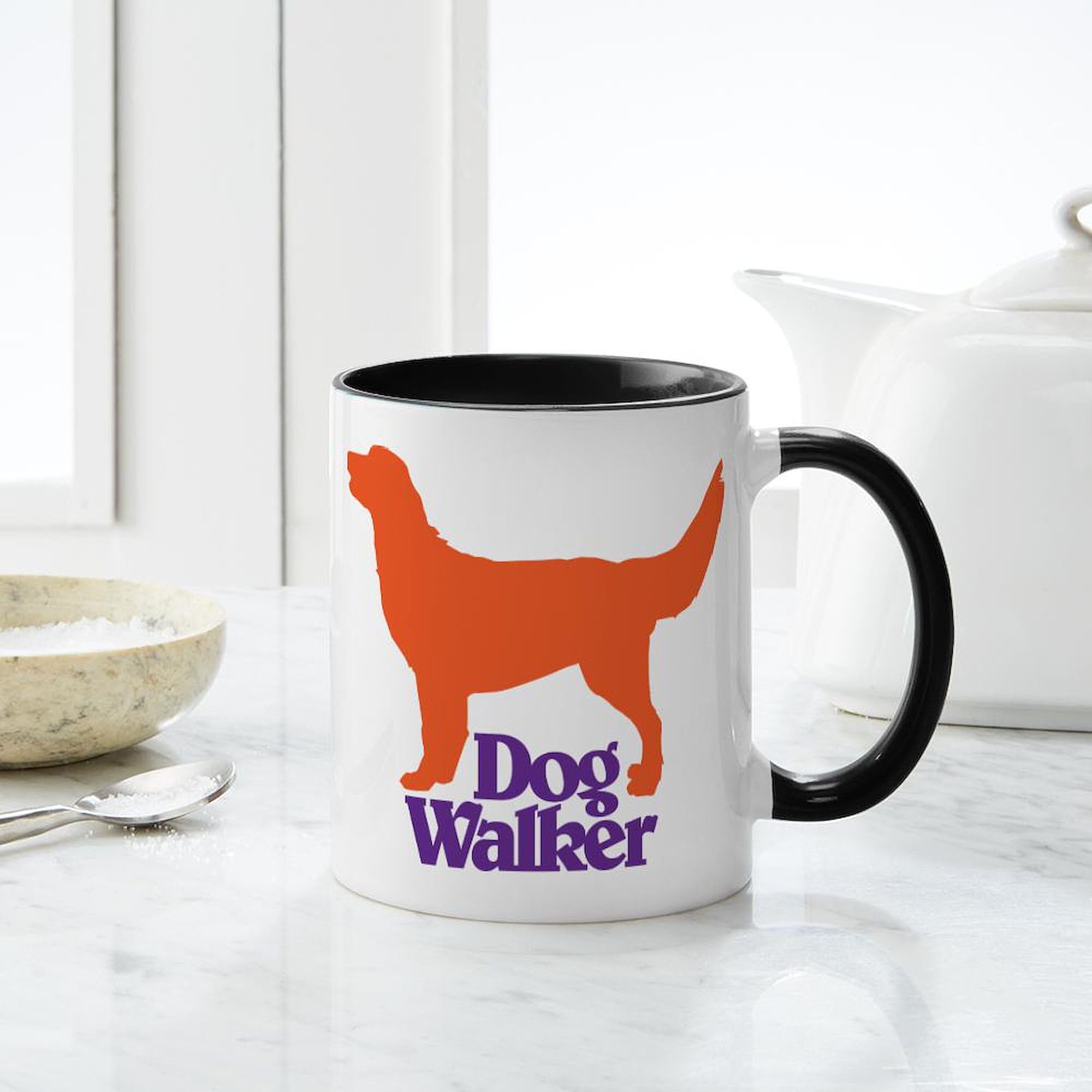 11 oz (325 ml) Ceramic Coffee Mug - Dog Walker Design by CafePress | Perfect for Dog Lovers, Morning Coffee, Office Use & Gifts