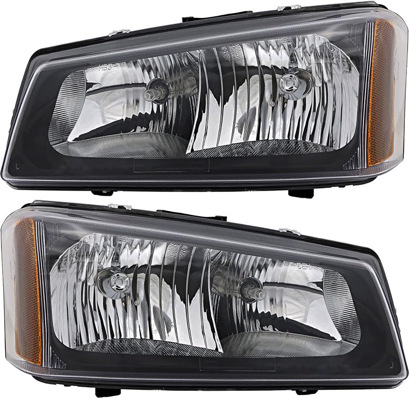 Chevrolet Chevy Silverado 1500/2500/3500 Headlight Assembly Kit - Halogen Replacement Lamps for 2005-2007 Models (Driver & Passenger Side) | Perfect for Night Driving & Off-Road Adventures