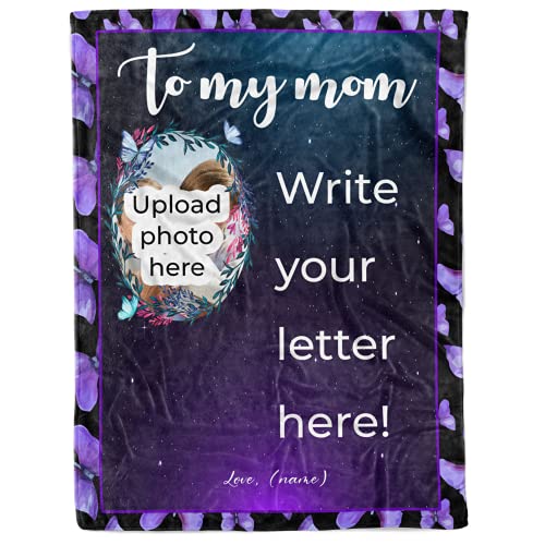 To My Mom 2 Letter Blanket