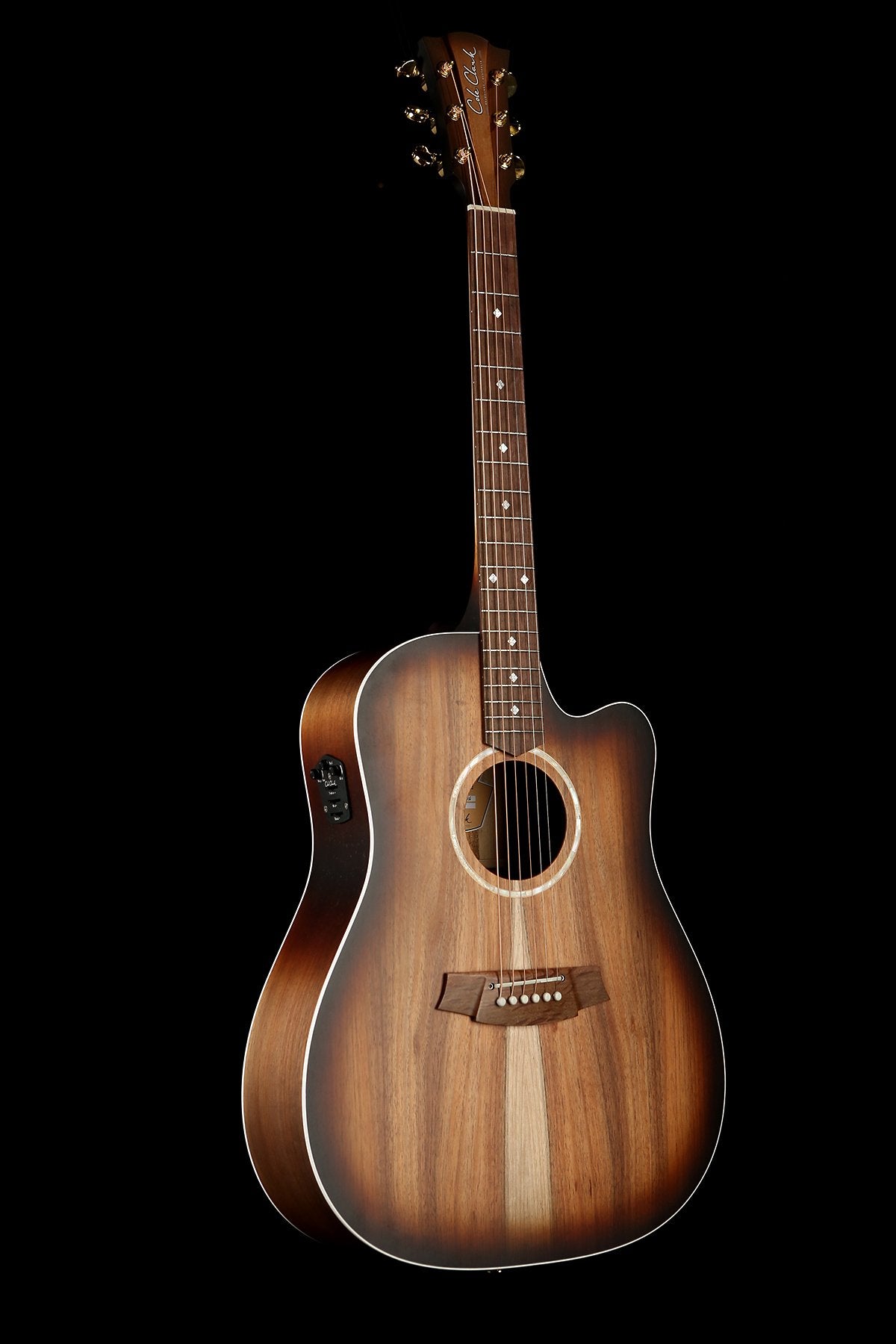 Cole Clark FL2EC 'Fat Lady' Acoustic Guitar - Blackwood & Blackwood Sunburst Finish | Perfect for Live Performances, Studio Recording & Traveling Musicians