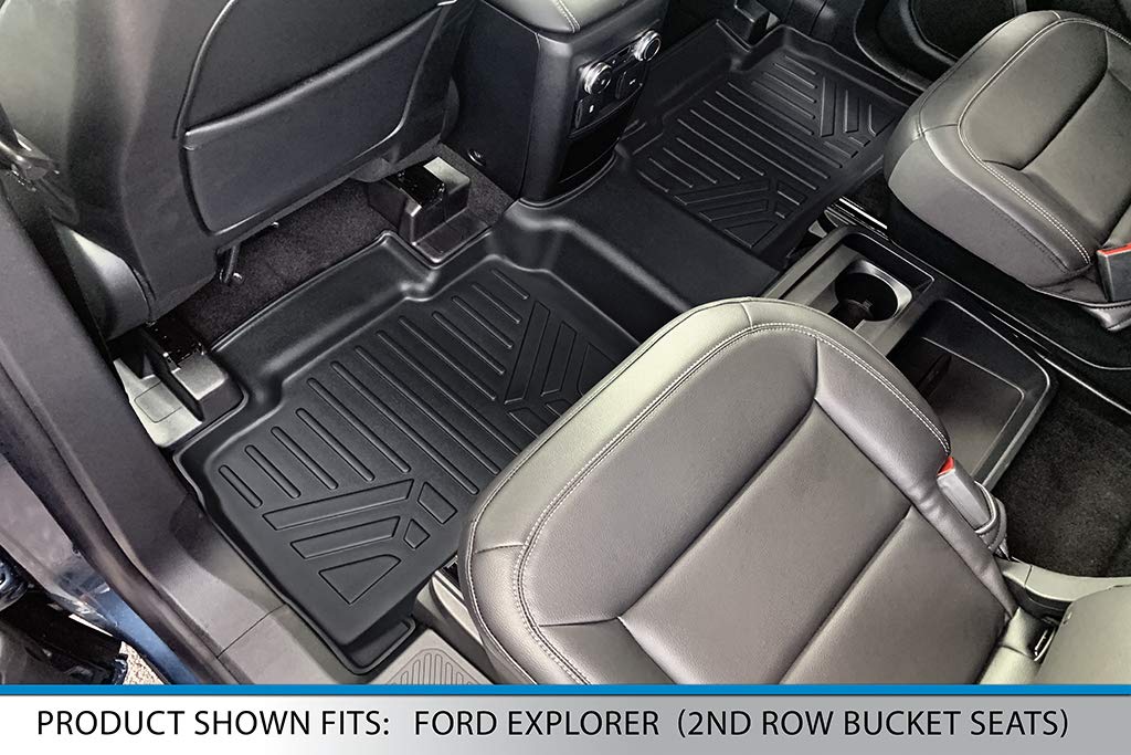 Premium SMARTLINER All-Weather Floor Mats & Cargo Liner Set (3 Rows) - Perfect Fit for 2020-2023 Ford Explorer 6-Passenger Models with Bucket Seats | Durable Protection for SUV Interior | Ideal for Family Road Trips, Outdoor Adventures & Daily Commutes